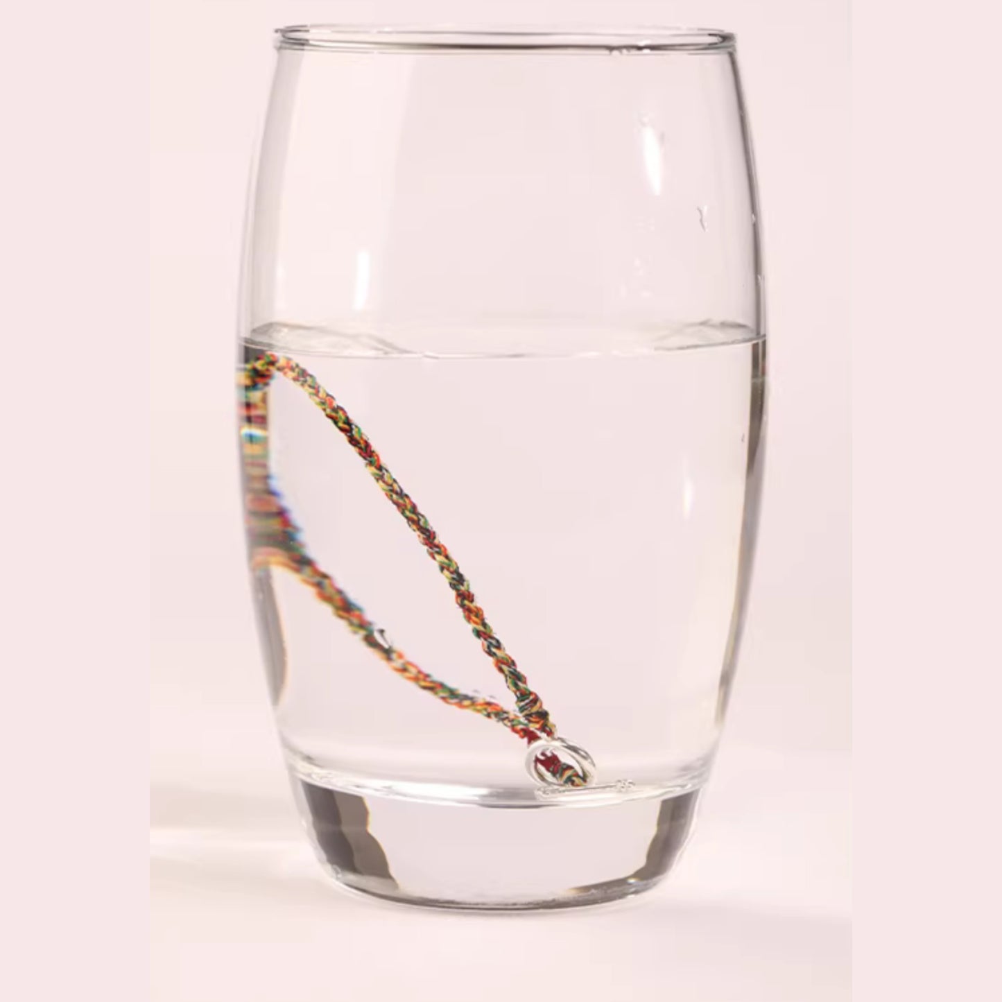 S925 Sterling Silver Buckle Hand Braided Rainbow Woven Rope Adjustable Bracelet