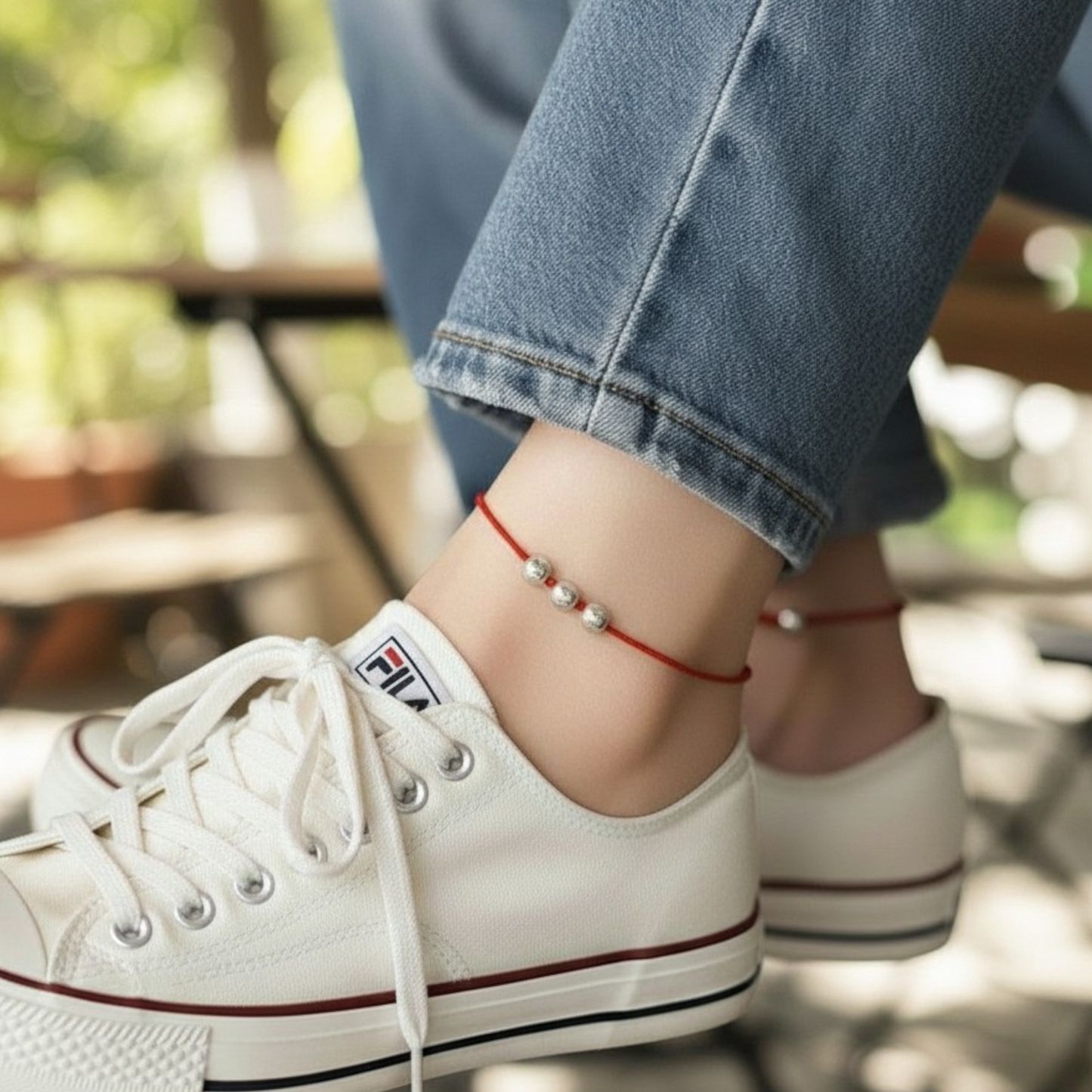 999 Real Silver The Six-Syllable Mantra Lucky Charm Woven Braided Bracelet Anklet Unisex