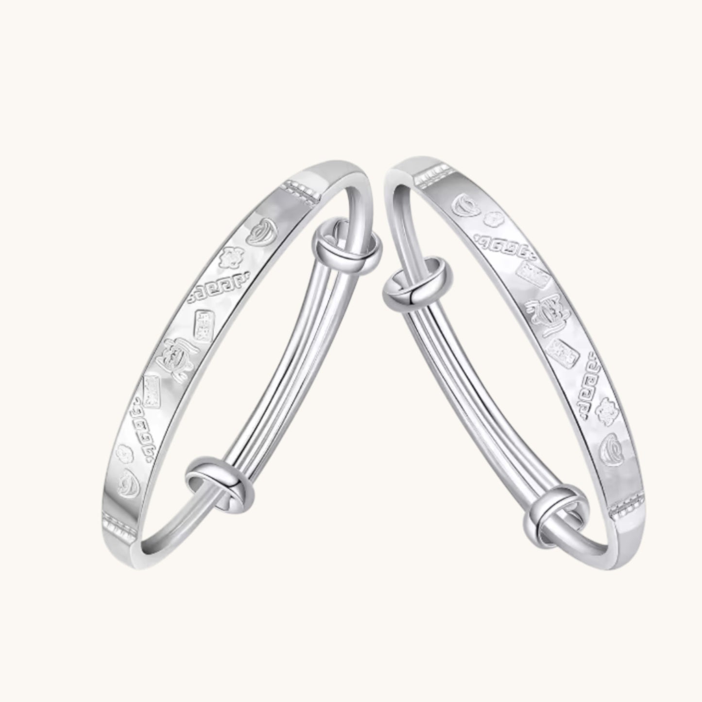 999 Pure Silver Bracelet for Children Newborn Birthday Gift Baby Shower Gift