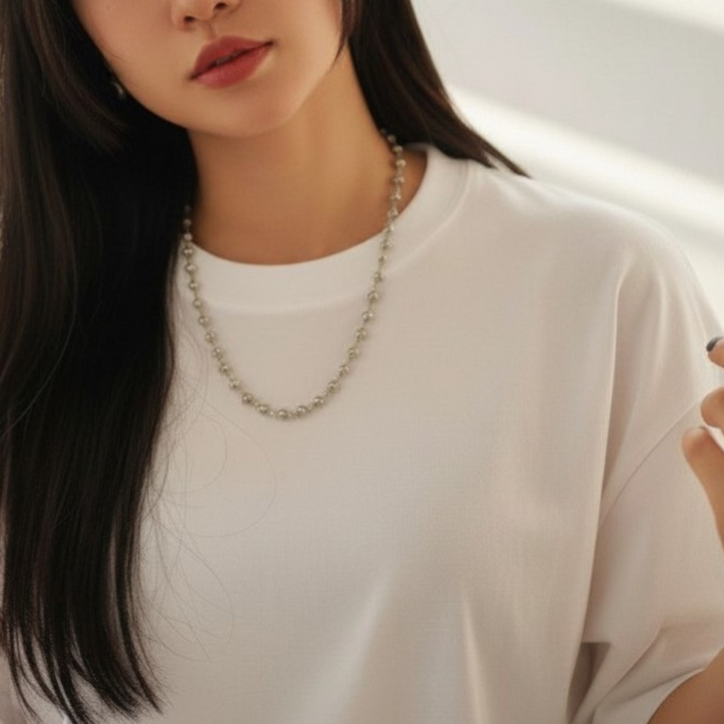 S925 Sterling Silver Infinite Loop Planet Iris Retro Element Necklace