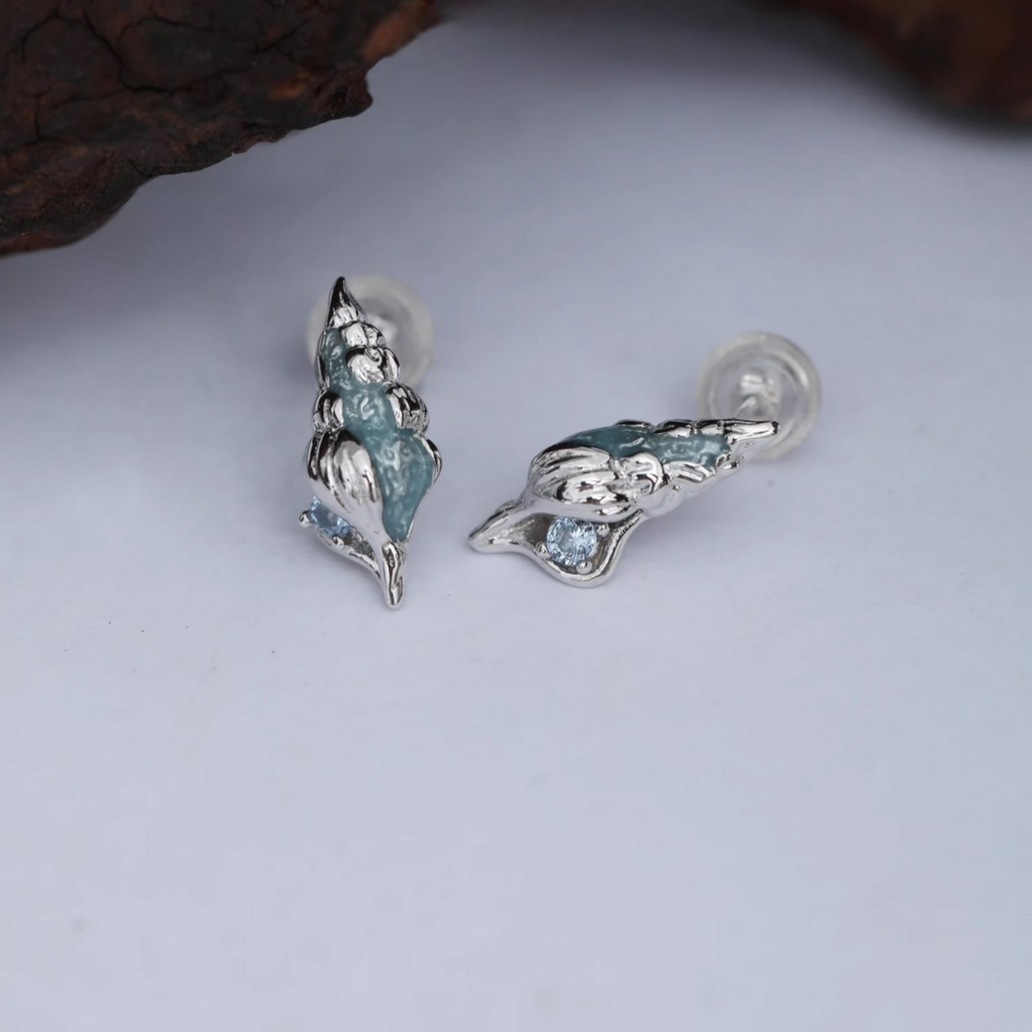 S925 Sterling Silver Ocean Inspired Sea Shell Earrings