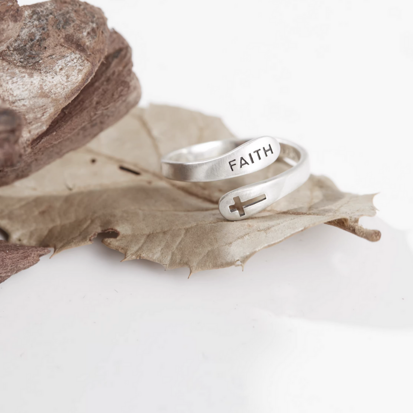 s925 Sterling Silver Minimal Faith Cross Ring