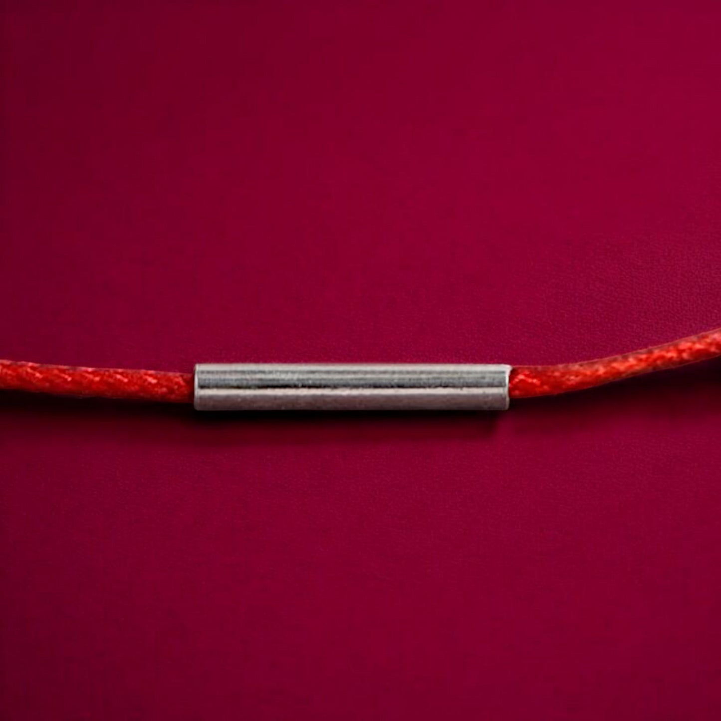 S925 Sterling Silver Ultra-Fine Minimal Stacking Red Rope Anklet Bracelet