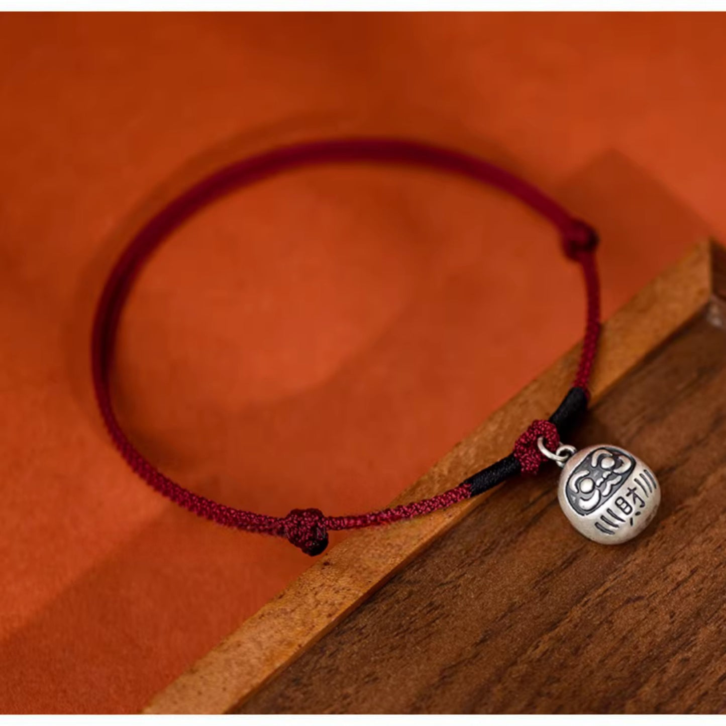 999 Pure Silver Charm Bring Wealth Lock Pet Collar Cat and Dog Handmade Woven Adjustable