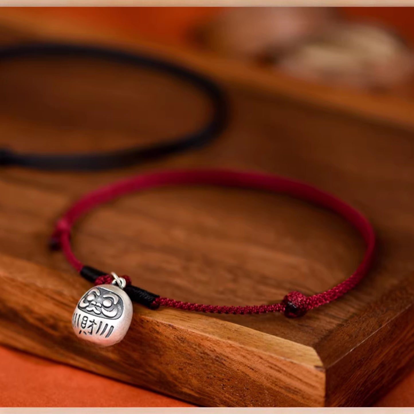 999 Pure Silver Charm Bring Wealth Lock Pet Collar Cat and Dog Handmade Woven Adjustable
