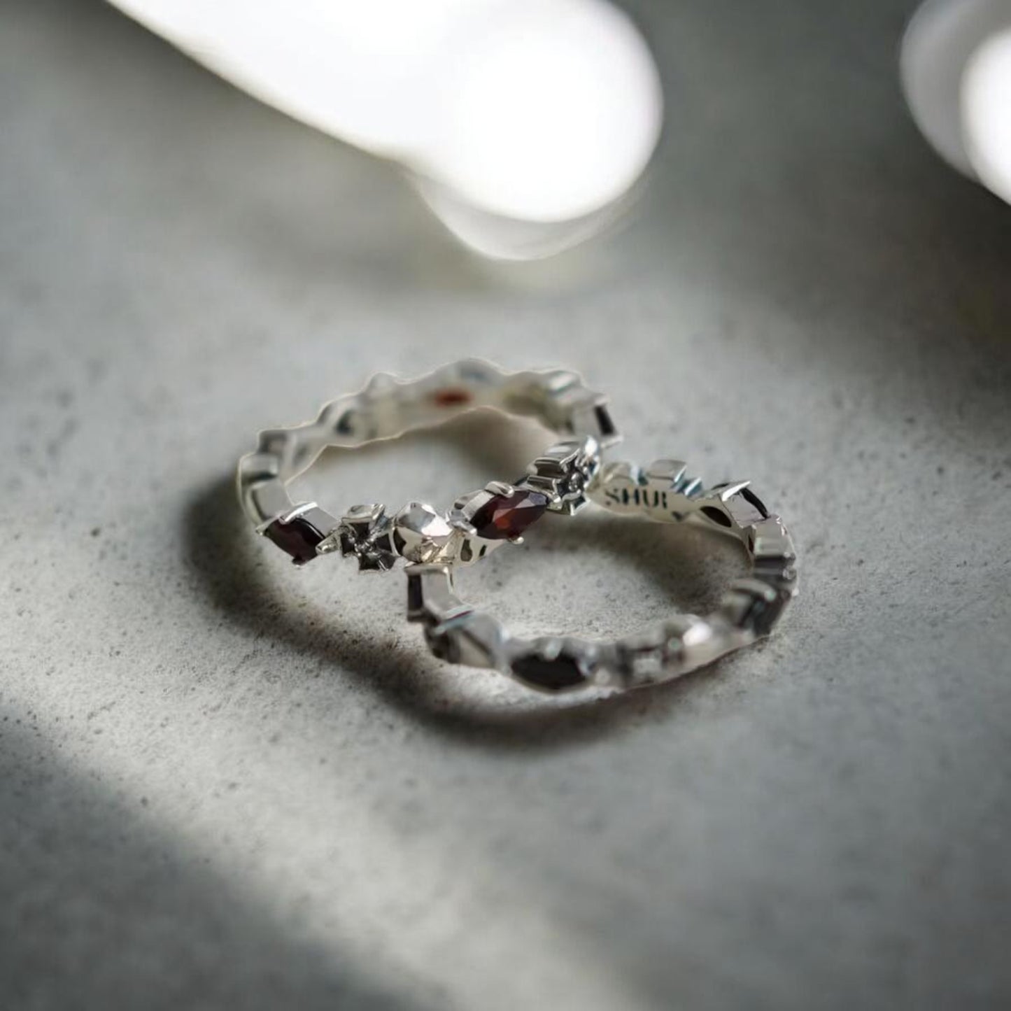 S925 Sterling Silver Infinite Loop Planet Starburst Element Ring