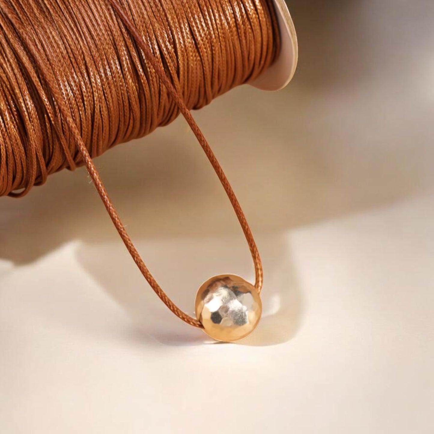 S925 Sterling Silver Minimal Minimalist Style Bead Rope Necklace