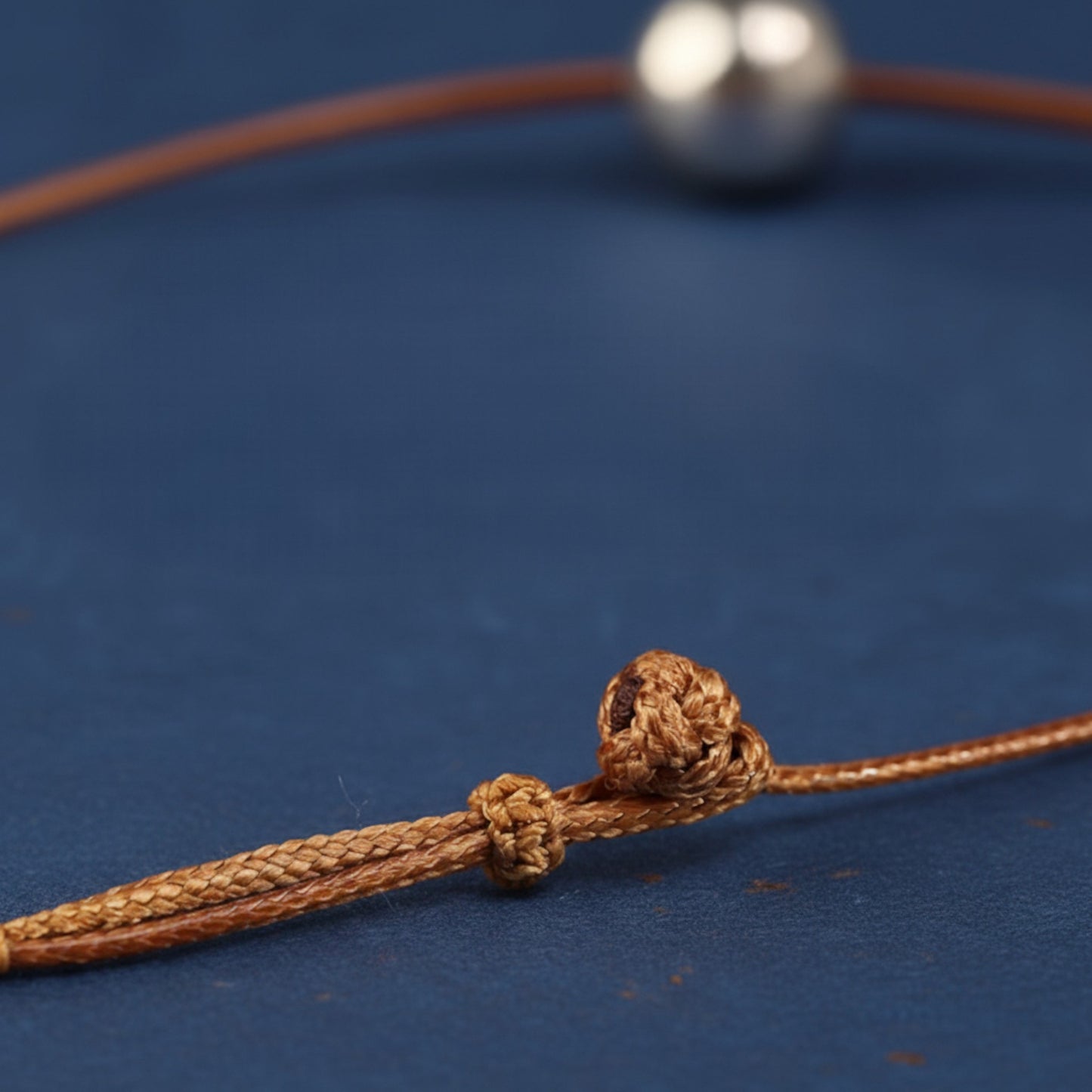 S925 Sterling Silver Minimal Minimalist Style Bead Rope Necklace