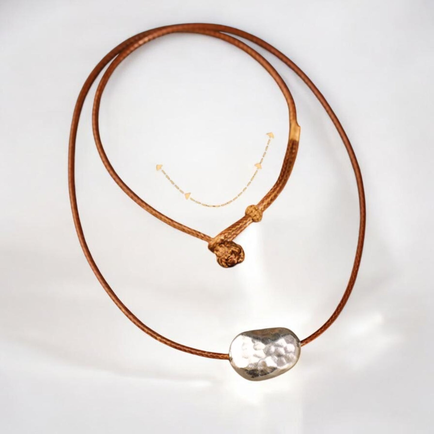 S925 Sterling Silver Minimal Minimalist Style Bead Rope Necklace Men and Women