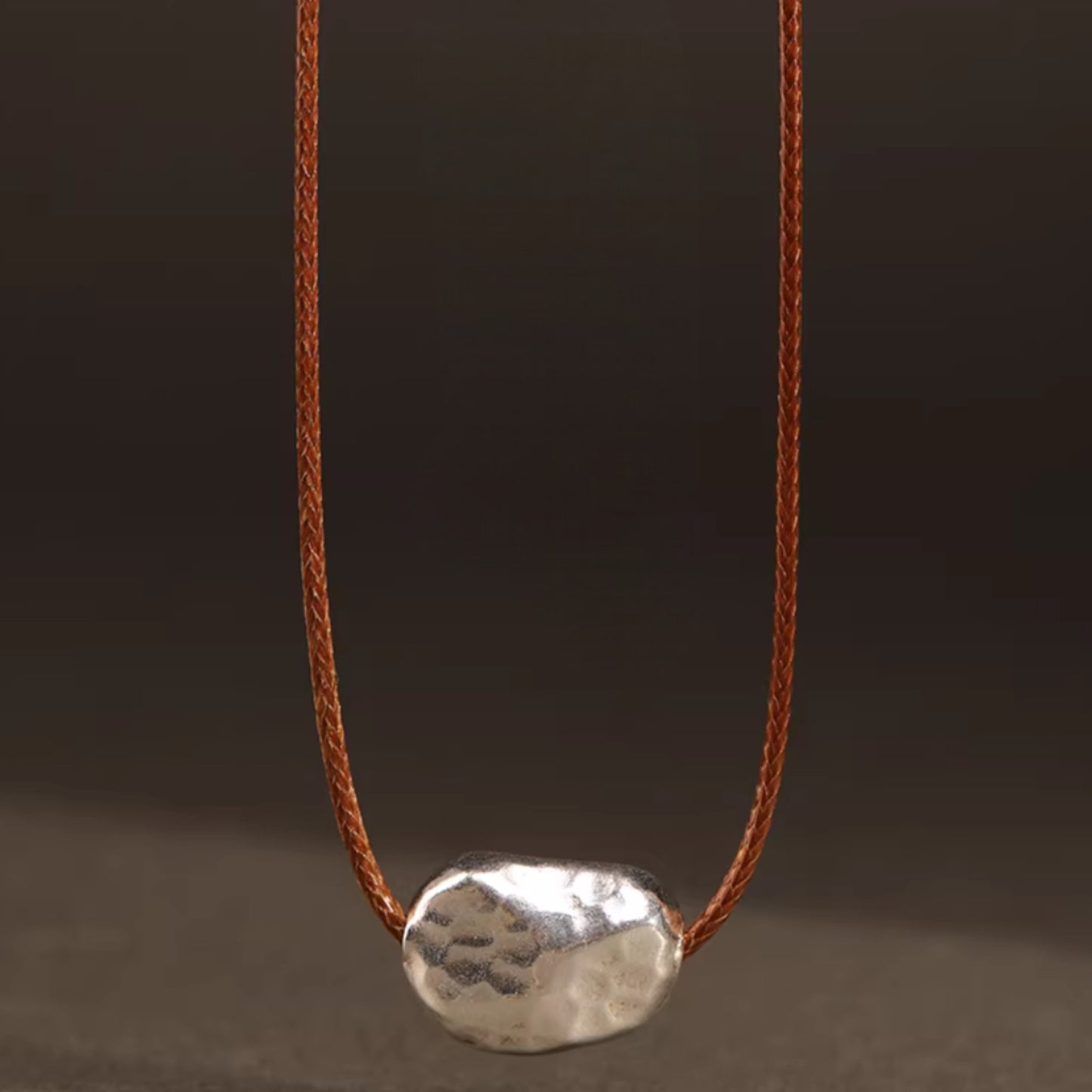 S925 Sterling Silver Minimal Minimalist Style Bead Rope Necklace Men and Women