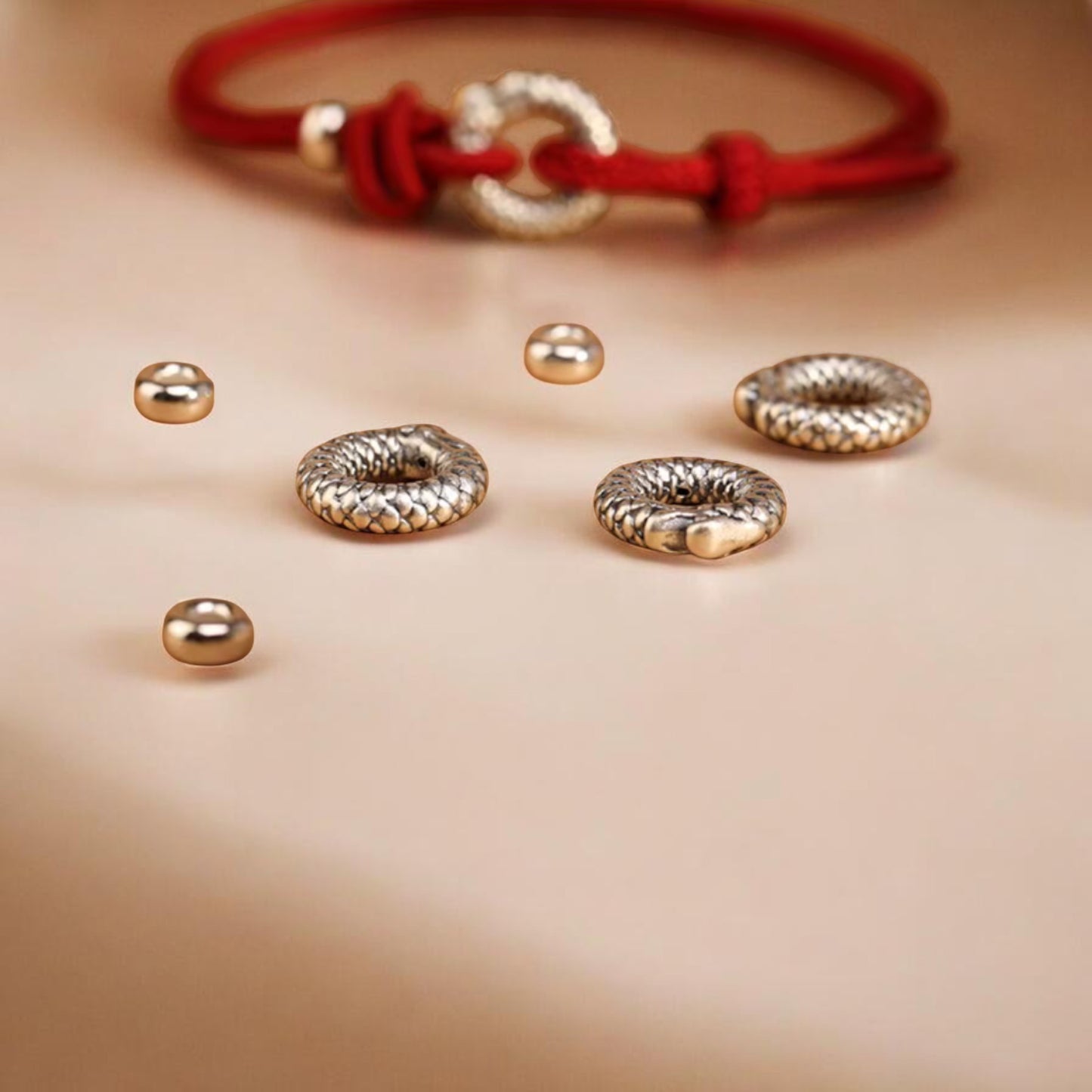 999 Real Silver Dragon Buckle Charm Rope Braided Bracelet