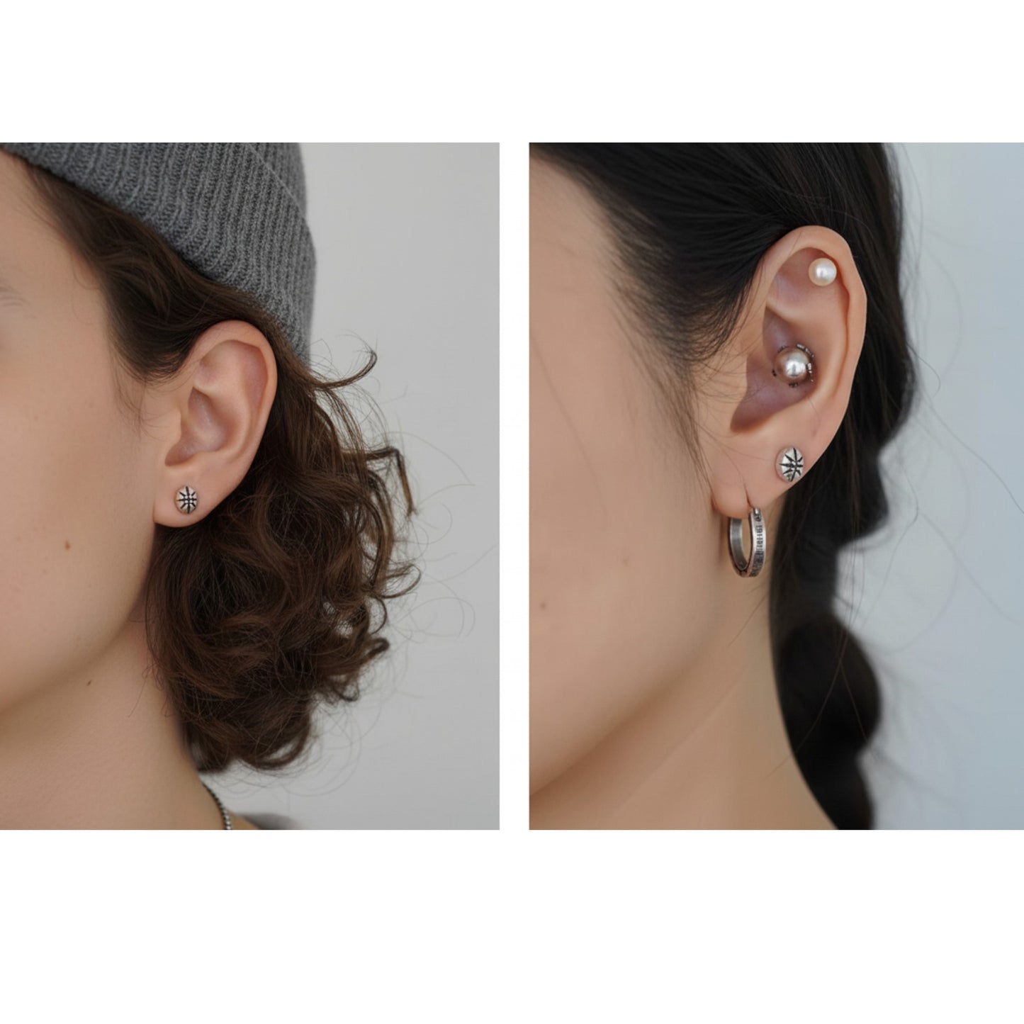 S925 Sterling Silver Starburst Oval Zircon Stud Earrings