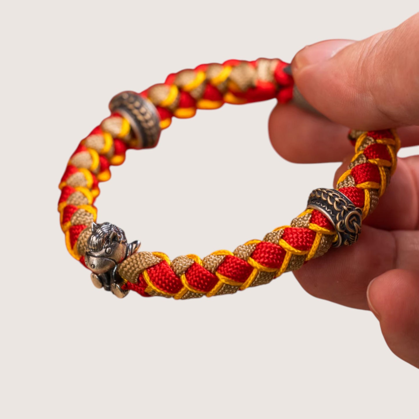 S925 Sterling Silver Zodiac Year of the Horse Braided Bracelet