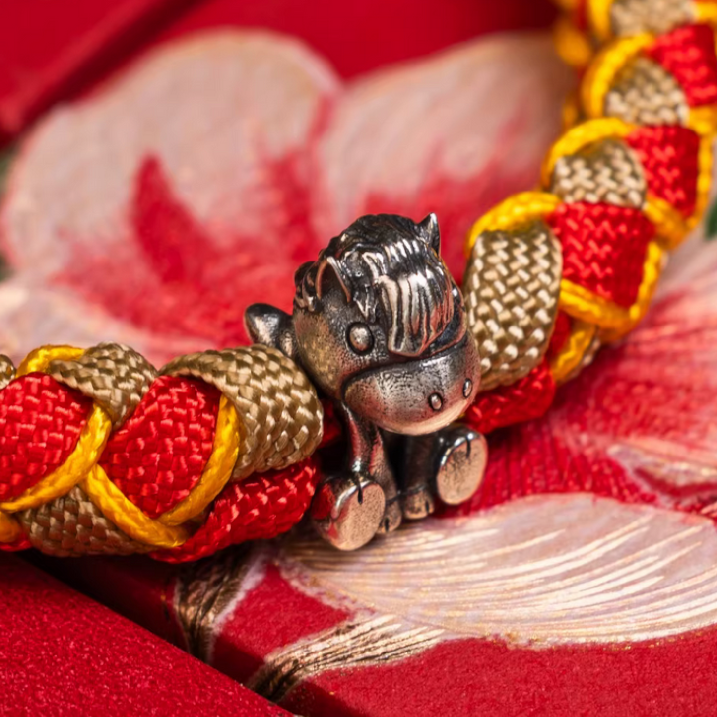 S925 Sterling Silver Zodiac Year of the Horse Braided Bracelet