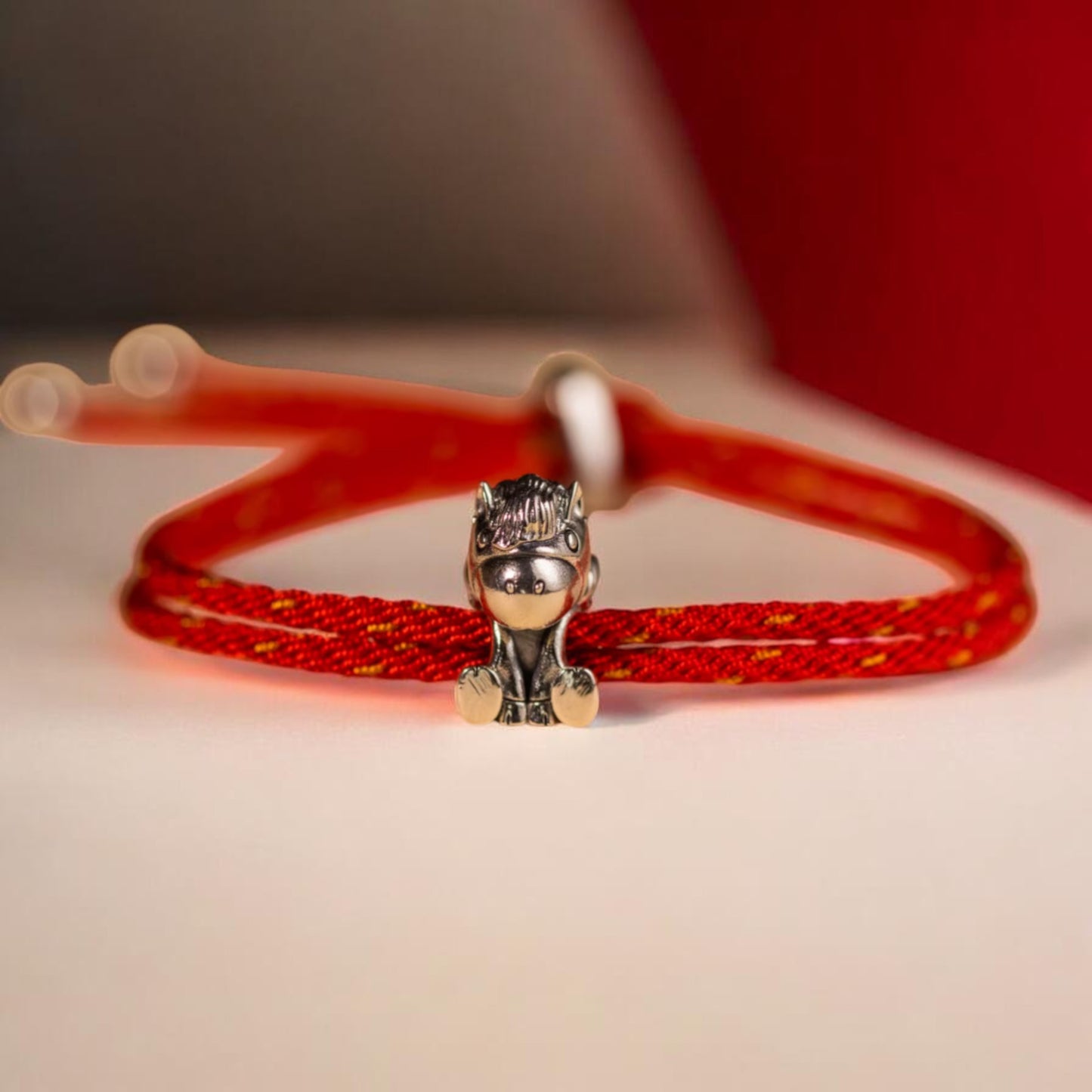 S925 Sterling Silver Zodiac Year of the Horse Braided Bracelet