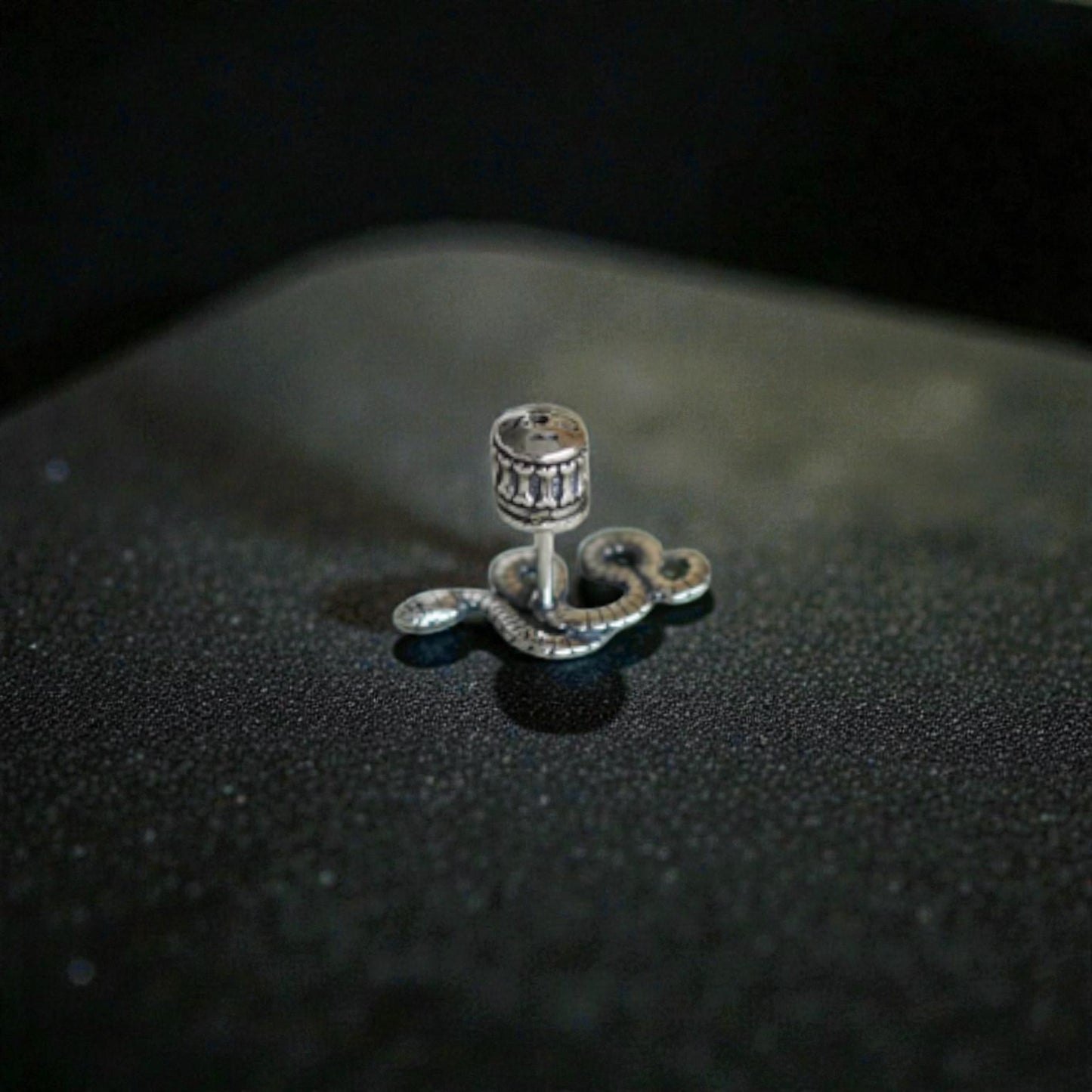 S925 Sterling Silver Vintage Snake Stud Earrings