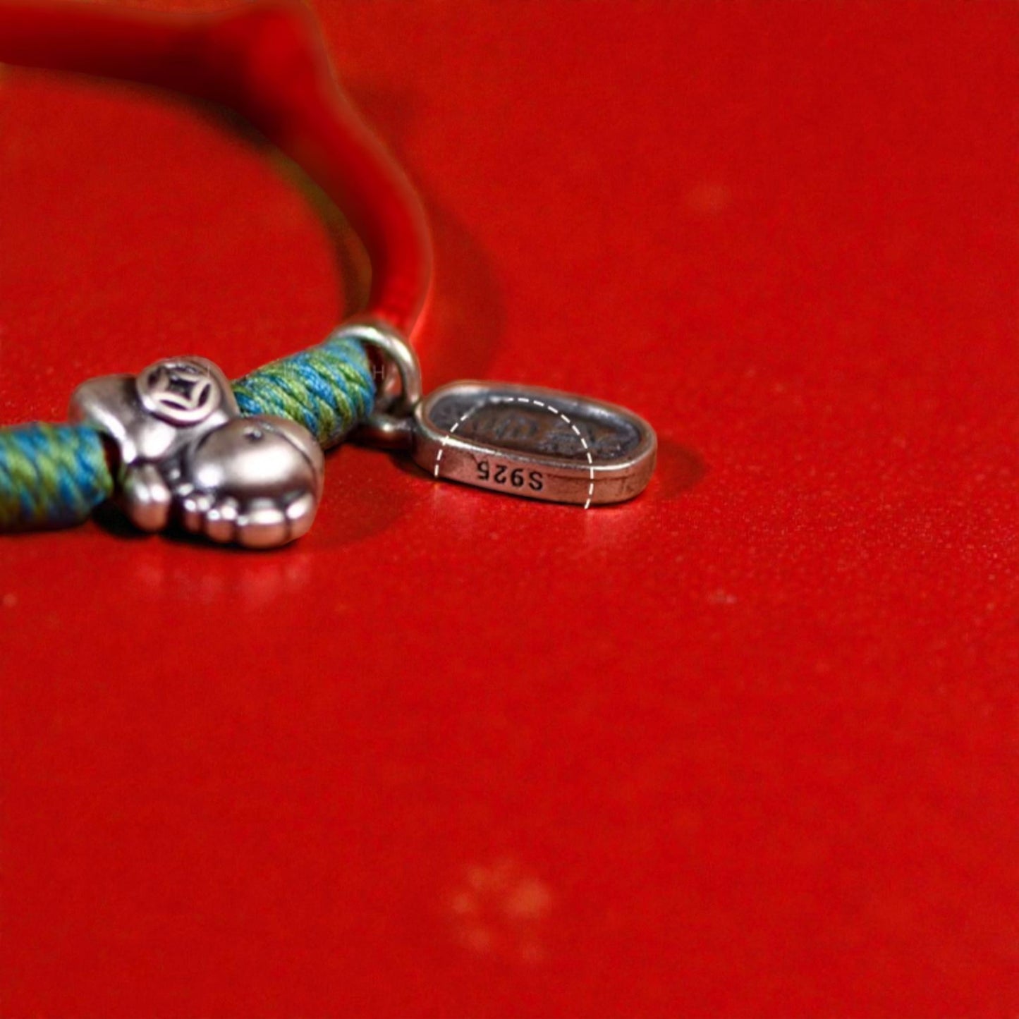 999 Silver Zodiac Year of the Horse Joy Charm Hand Braided Bracelet