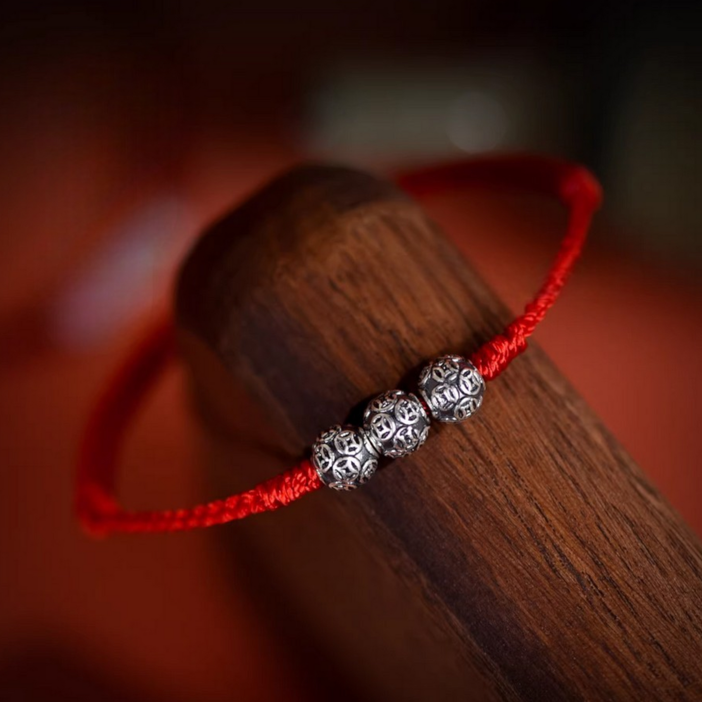 999 Real Silver Chinese Coins Woven Braided Bracelet Anklet