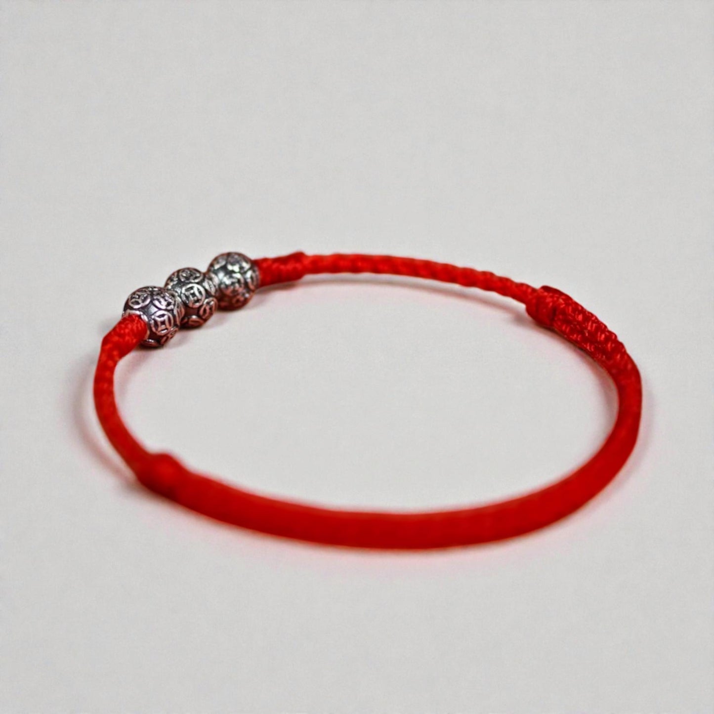 999 Real Silver Chinese Coins Woven Braided Bracelet Anklet