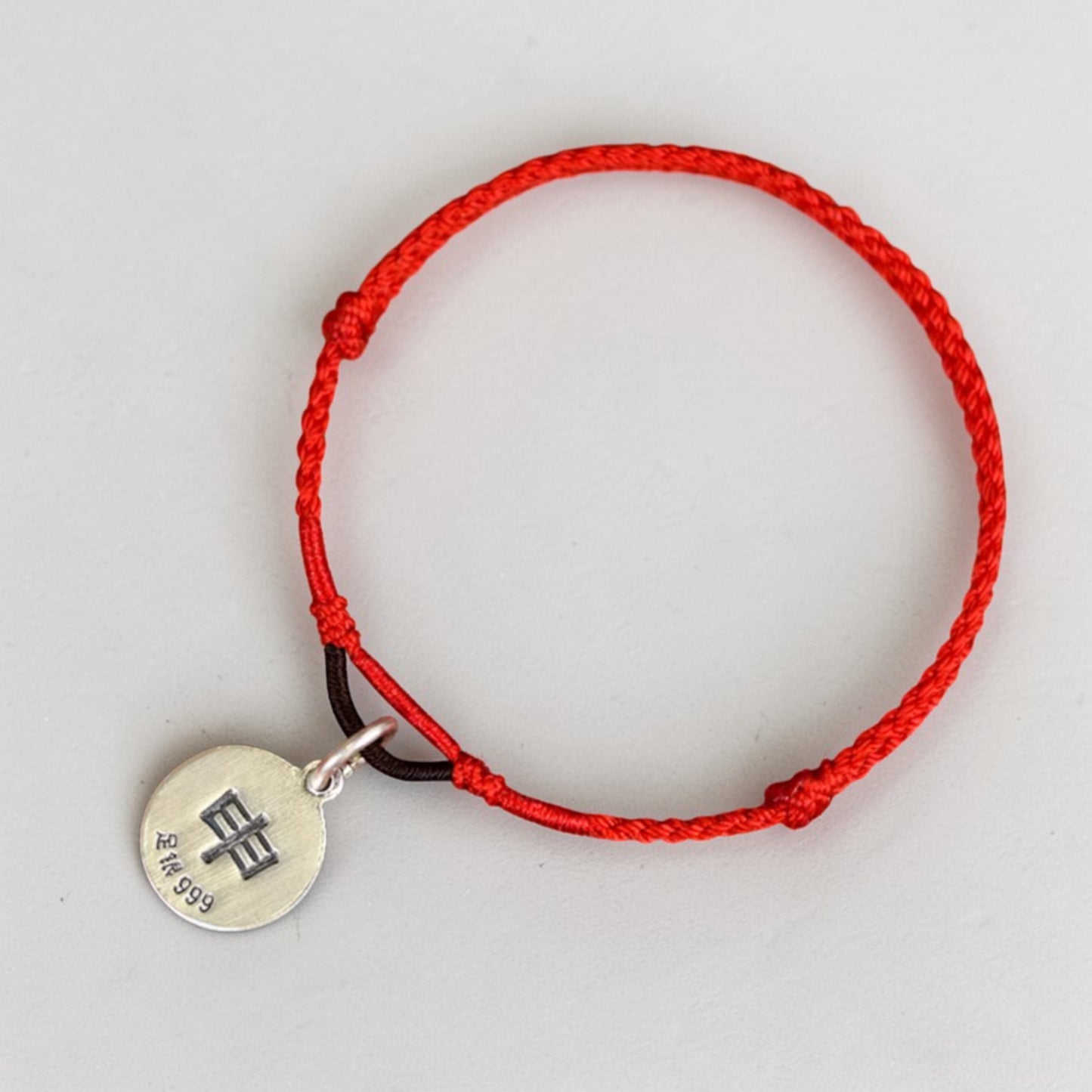 999 Real Silver Zodiac Chinese Animal Charm Hand Braided Woven Bracelet