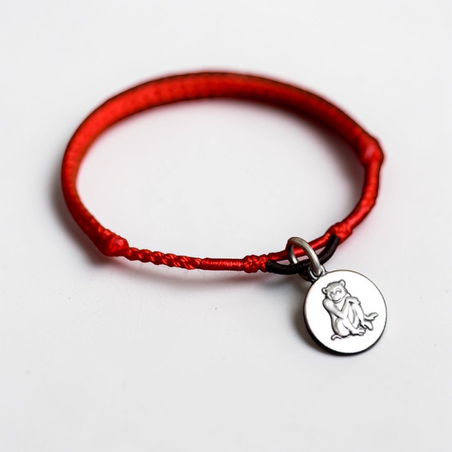 999 Real Silver Zodiac Chinese Animal Charm Hand Braided Woven Bracelet