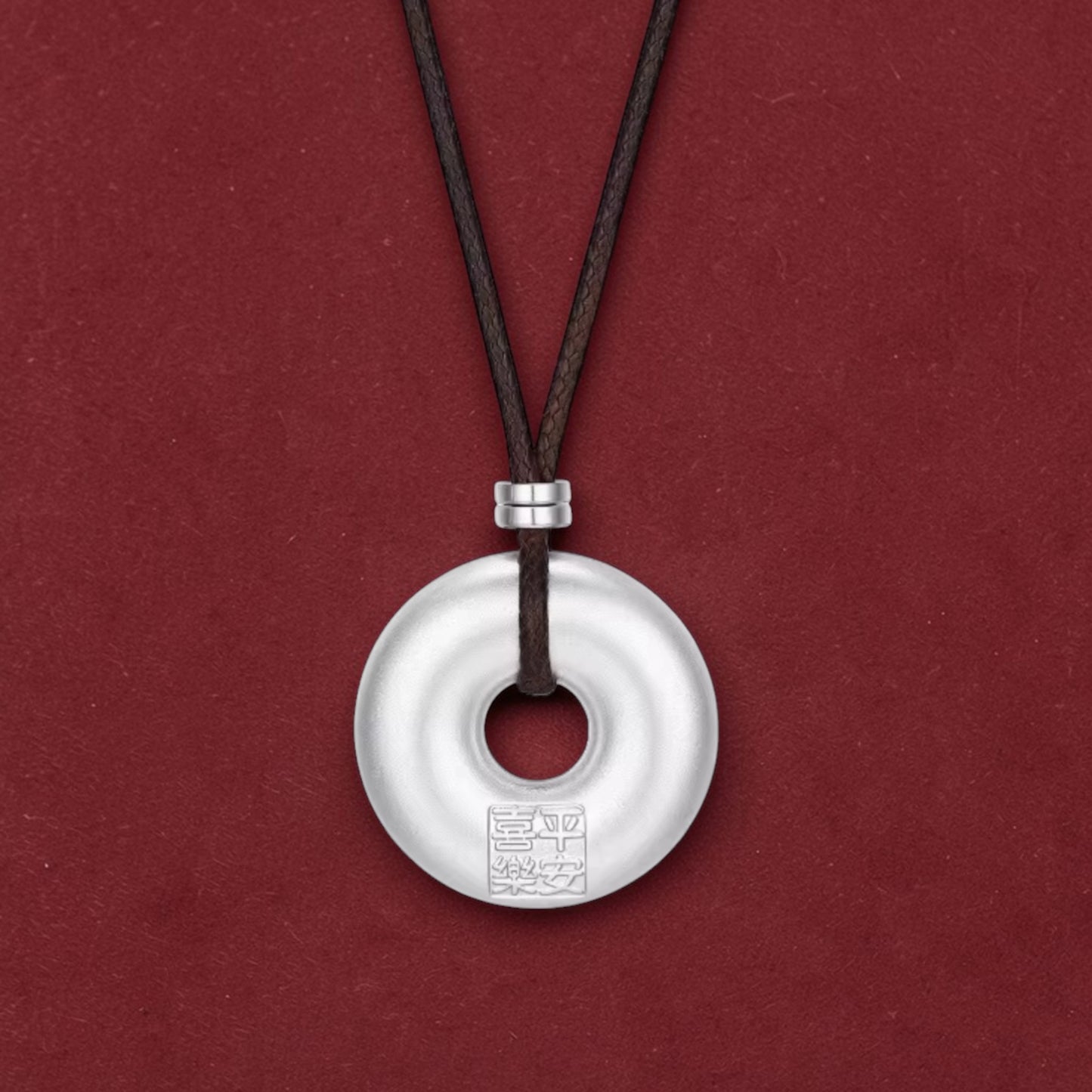 999 Pure Silver Goldfish Good Fortune Buckle Pendant Rope necklace