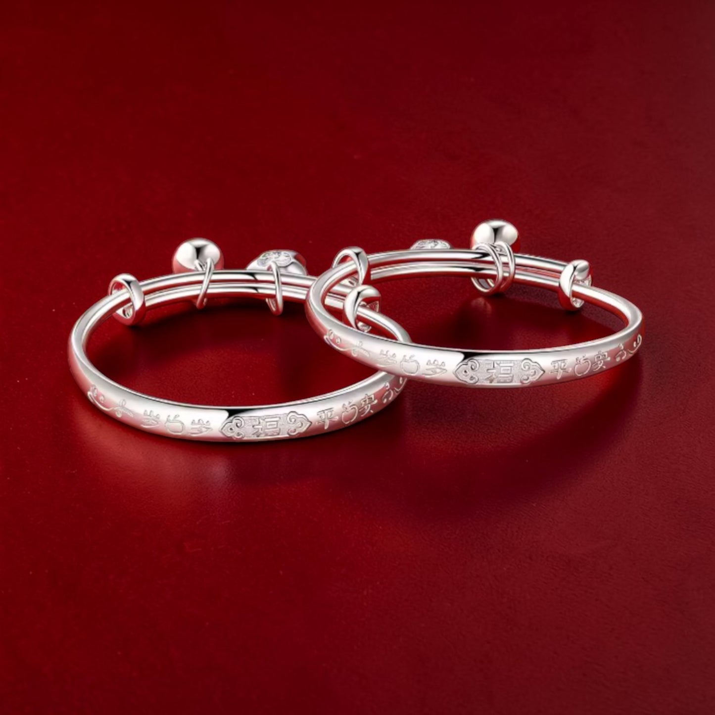 999 Pure Silver Bracelet for Children Newborn Birthday Gift Baby Shower Gift
