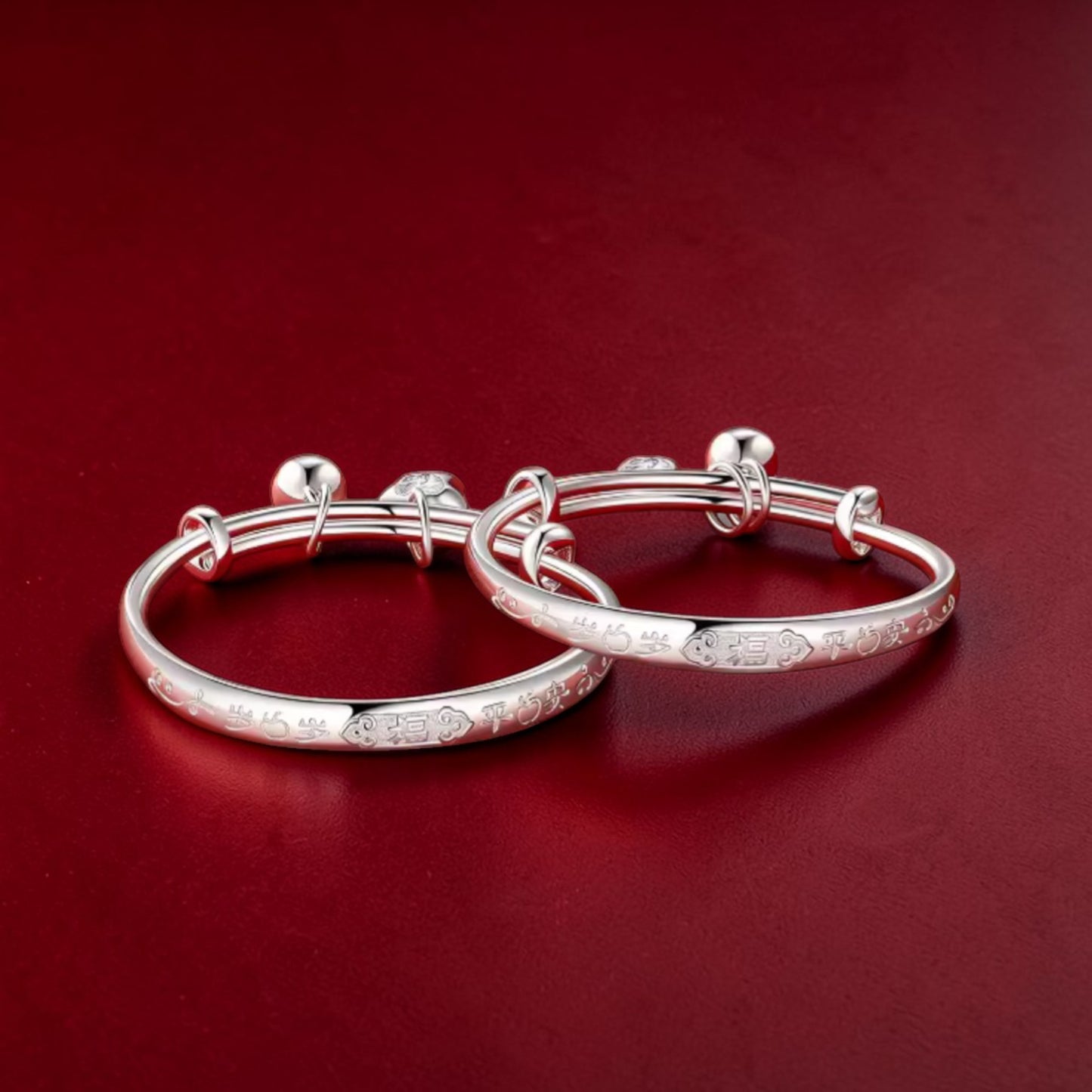 999 Pure Silver Bracelet for Children Newborn Birthday Gift Baby Shower Gift
