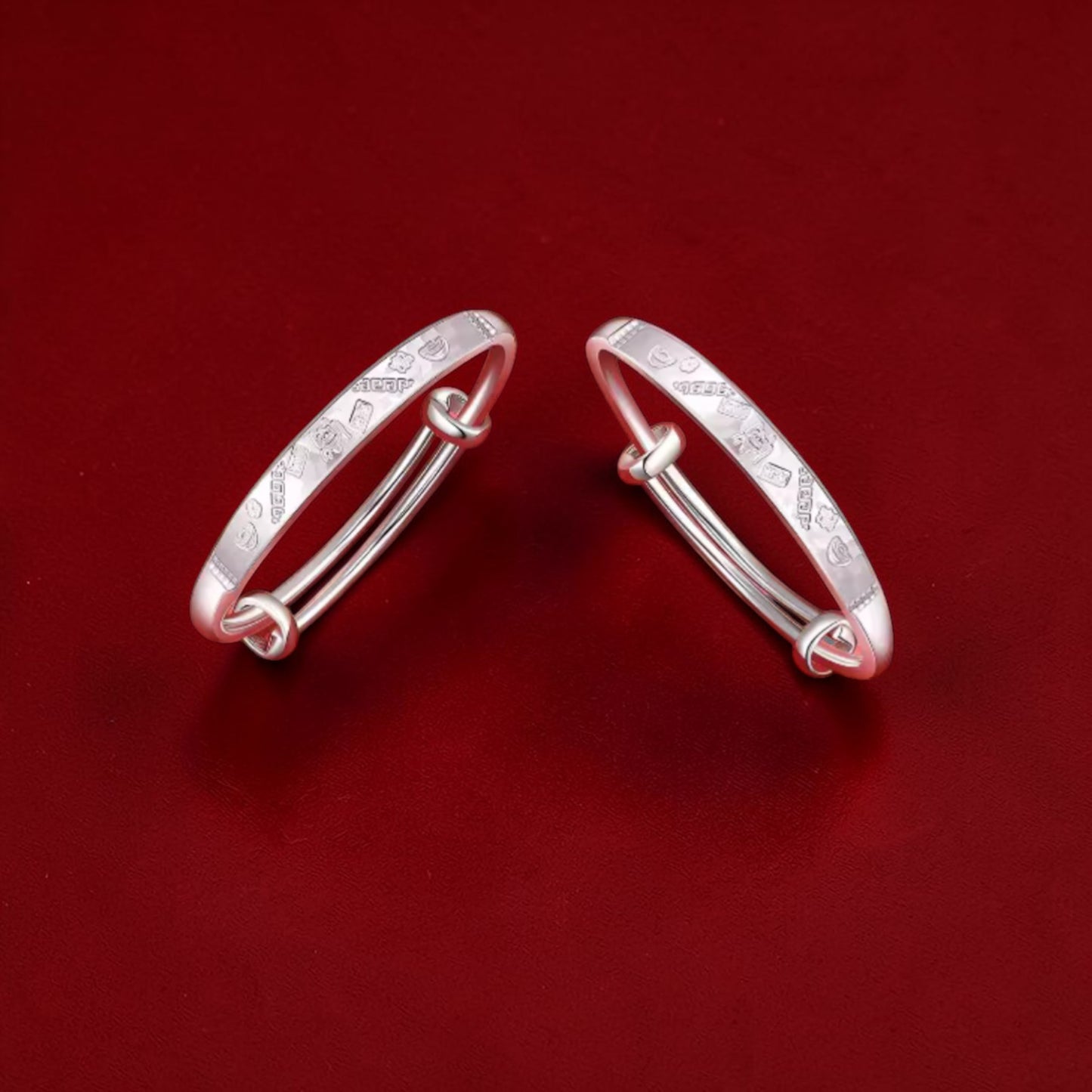 999 Pure Silver Bracelet for Children Newborn Birthday Gift Baby Shower Gift