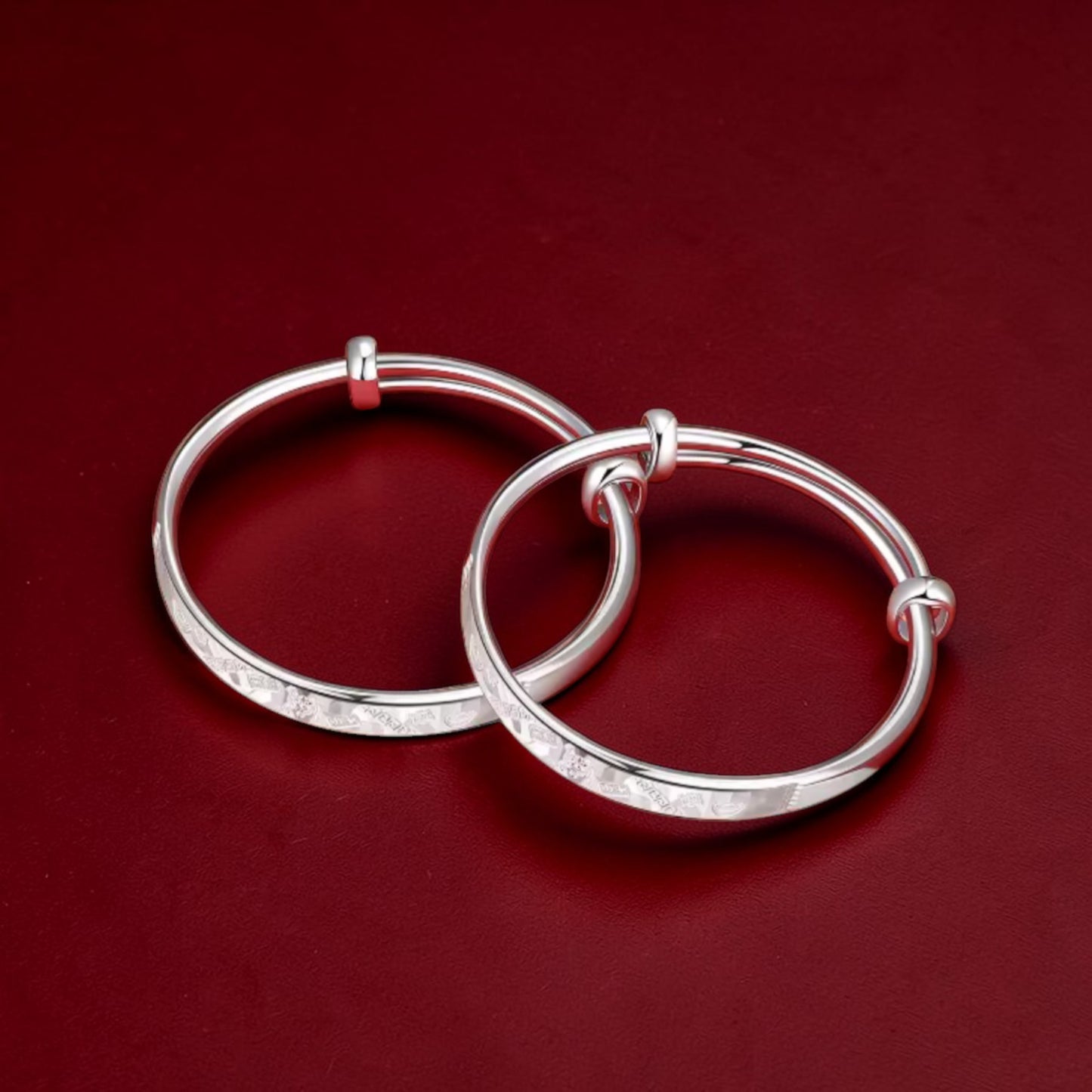 999 Pure Silver Bracelet for Children Newborn Birthday Gift Baby Shower Gift
