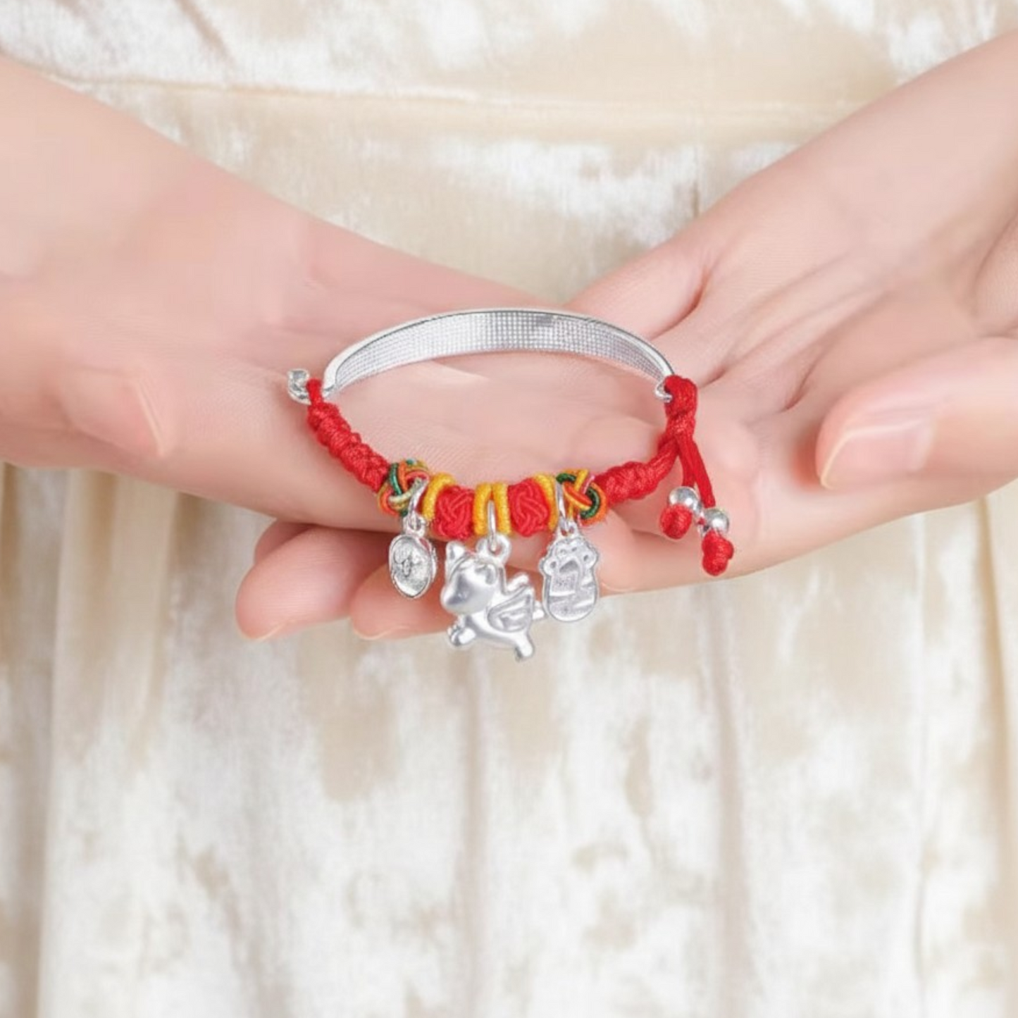 999 Pure Silver Bracelet Necklace for Children Newborn Birthday Gift Baby Shower Gift