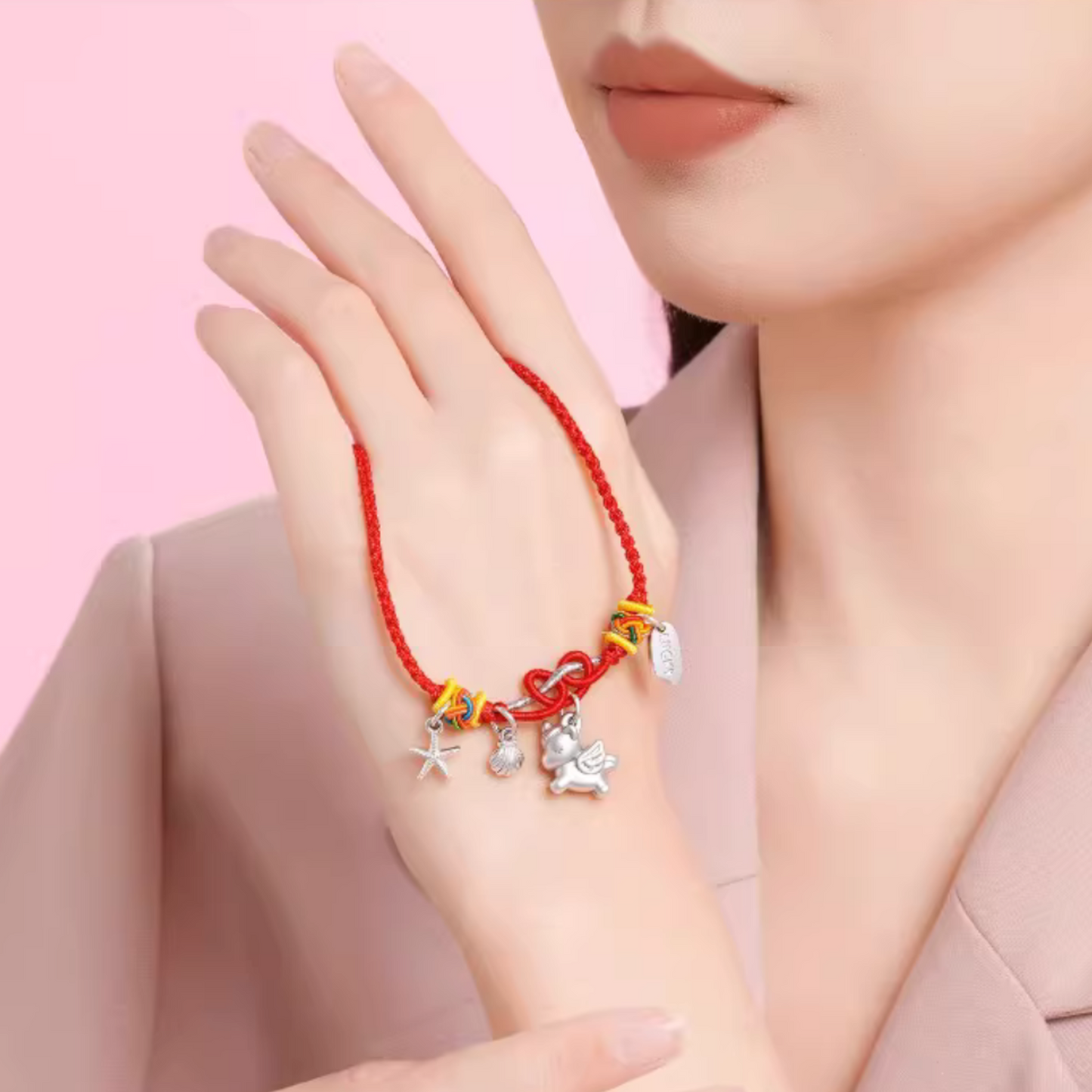 999 Pure Silver Bracelet Necklace for Children Newborn Birthday Gift Baby Shower Gift