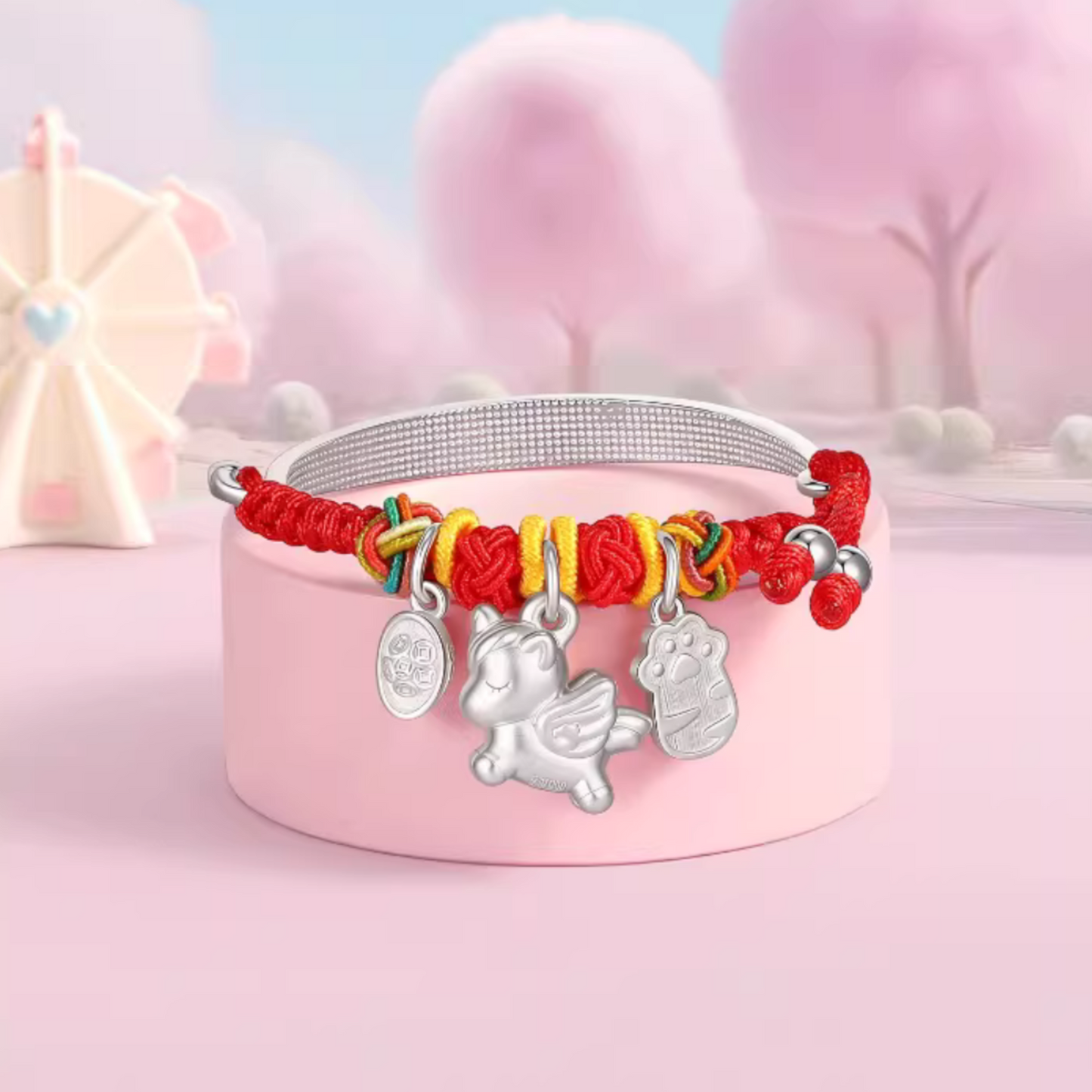 999 Pure Silver Bracelet Necklace for Children Newborn Birthday Gift Baby Shower Gift