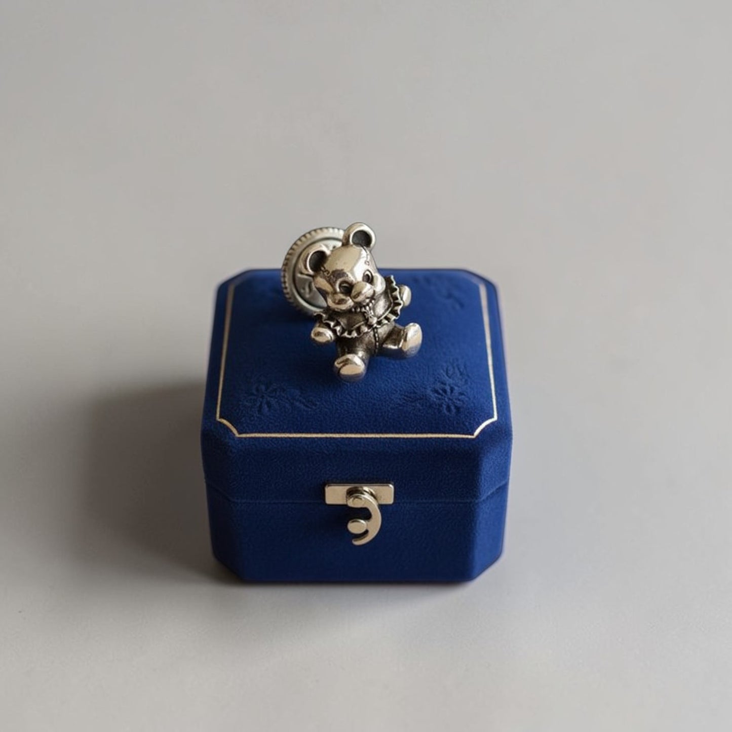 S925 Sterling Silver Vintage Style Bear Teddy Stud Earrings