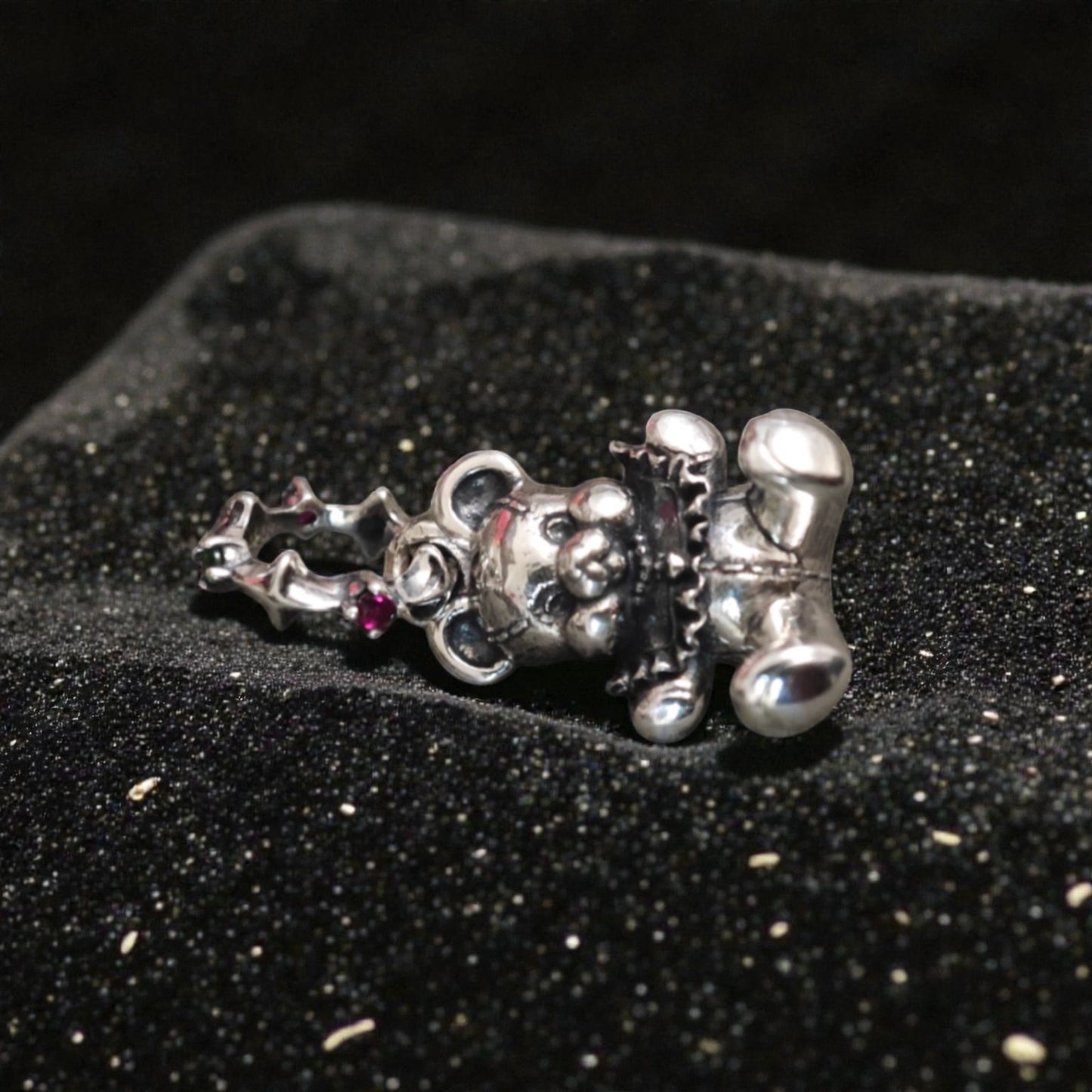 S925 Sterling Silver Vintage Style Teddy Bear Pendant