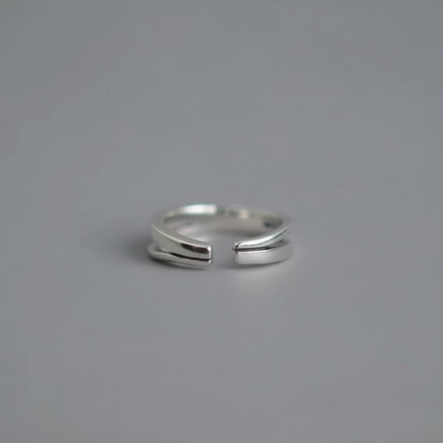 S925 Sterling Silver Double Layered Star "The Best is Yet to Come" Adjustable Ring