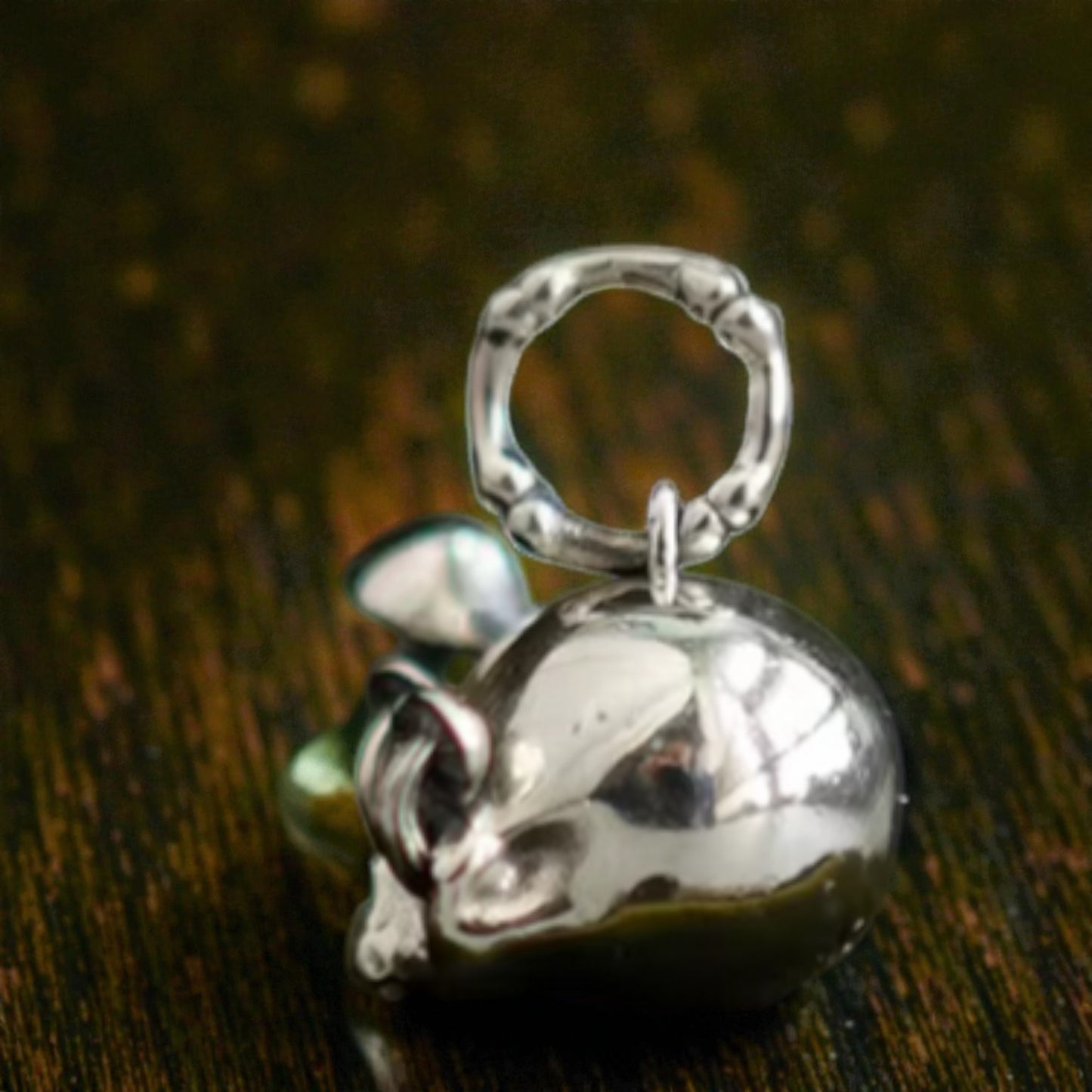 S925 Sterling Silver Punk Style Mushroom Skull Pendant