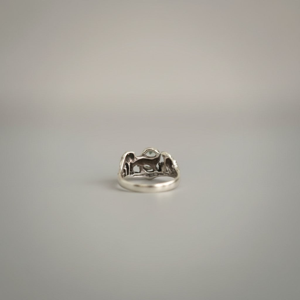 S925 Sterling Silver Dinosaur Retro-Style Ring