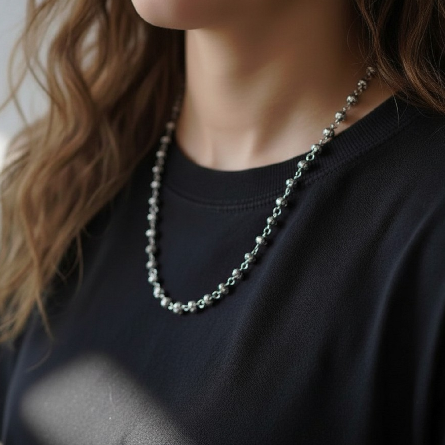 S925 Sterling Silver Infinite Loop Planet Iris Retro Element Necklace