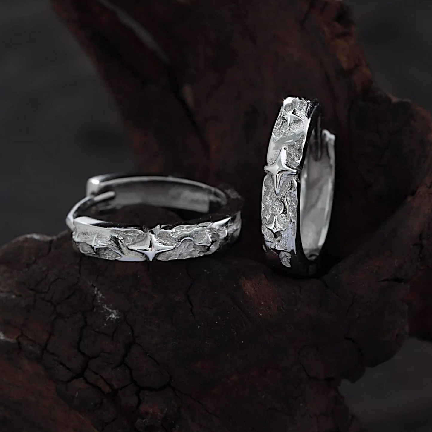 S925 Sterling Silver Star Hoop Earring