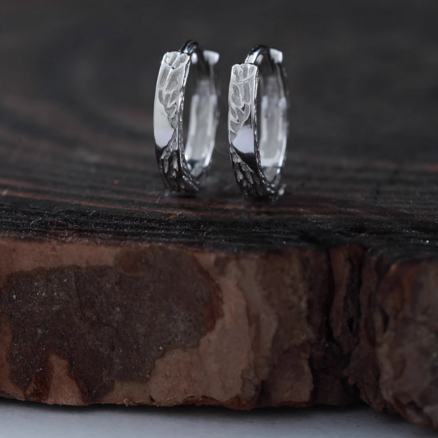 S925 Sterling Silver Minimal Style Hoop Earrings