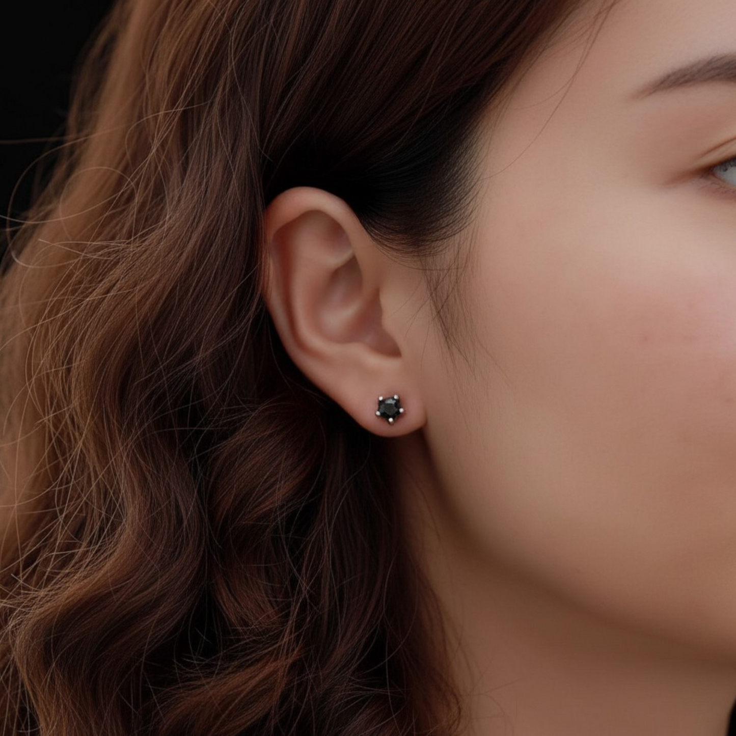 S925 Sterling Silver Vintage Star Stud Earrings