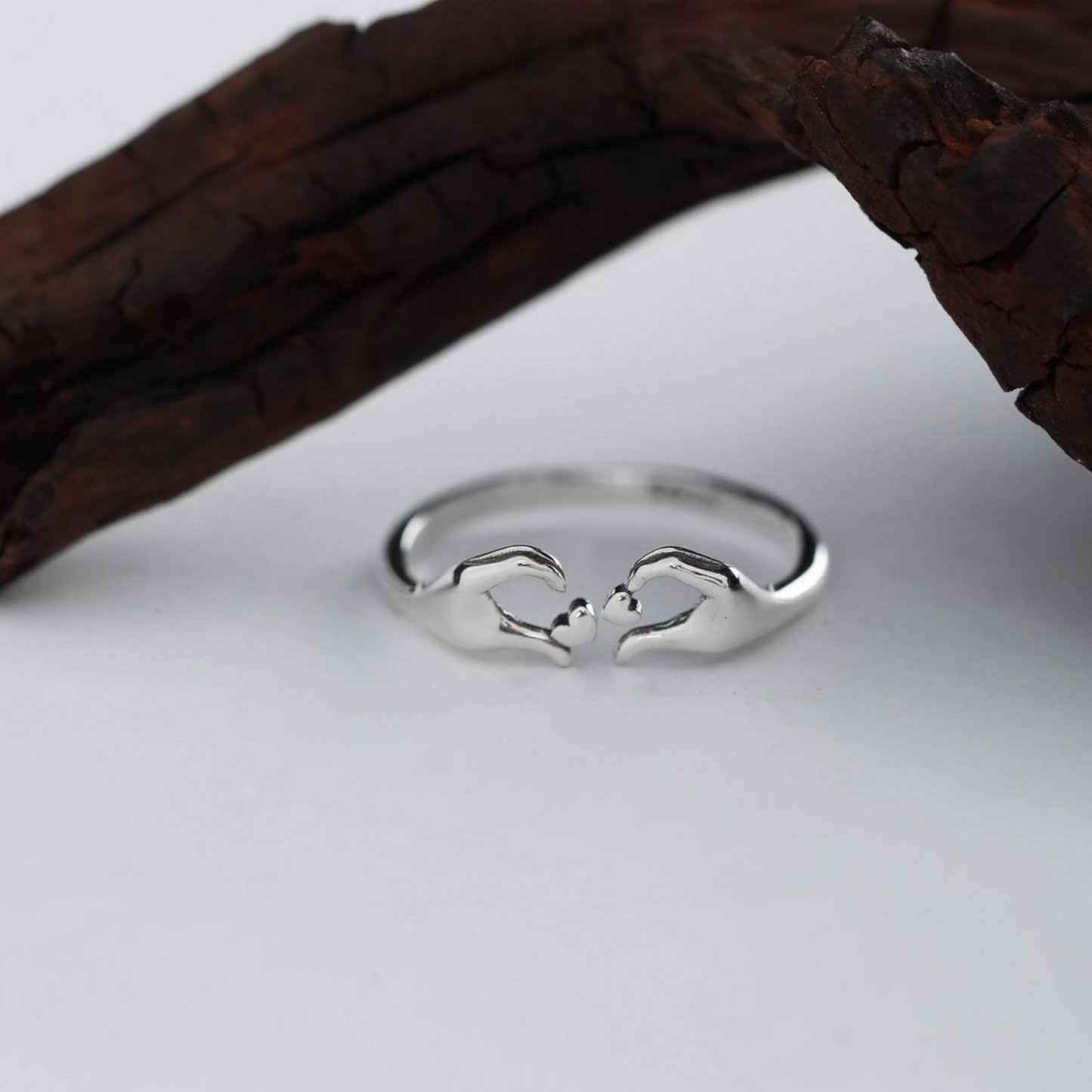 S925 Sterling Silver Vintage Heart Ring