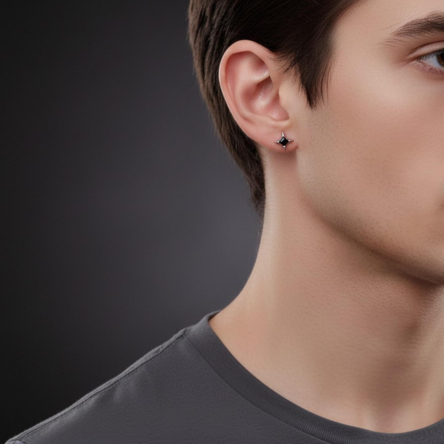 S925 Sterling Silver Star Luminous Stud Earrings