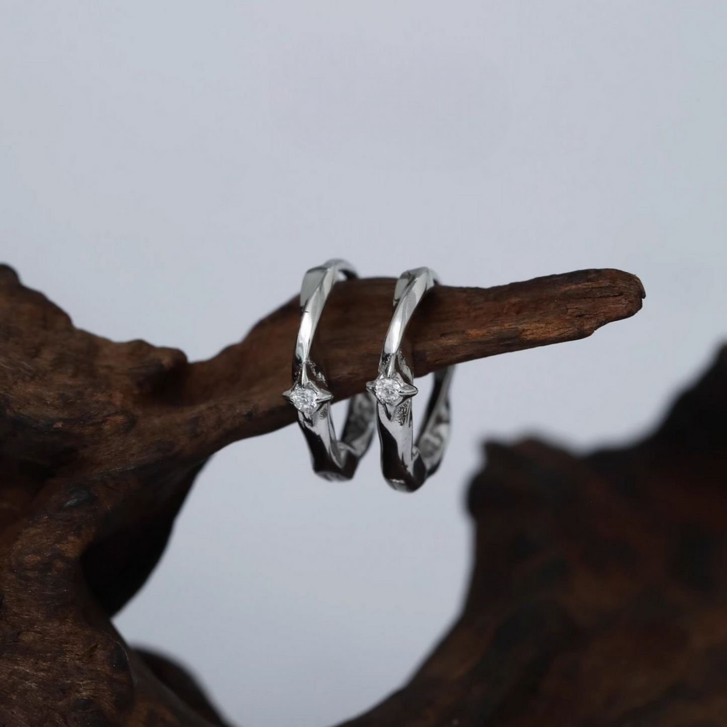 s925 Sterling Silver Starlight Hoop Earrings