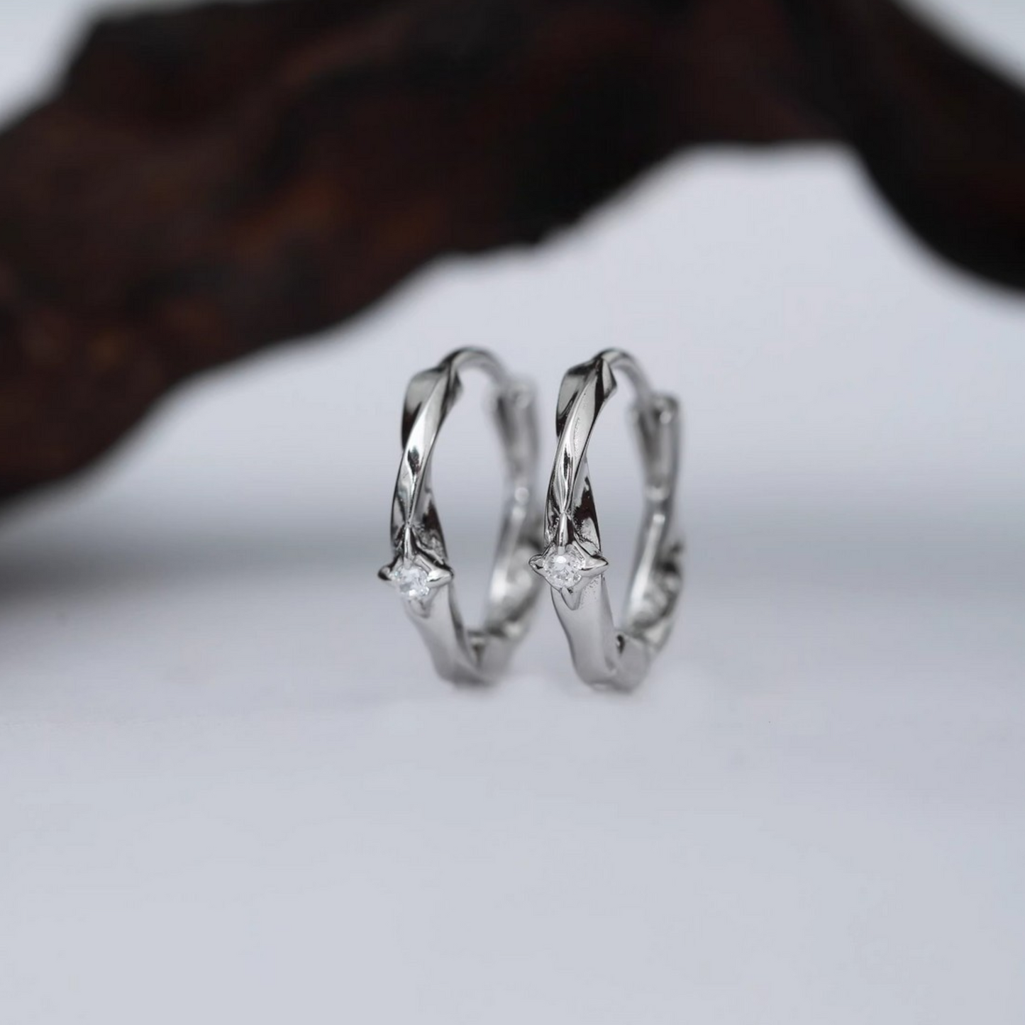 s925 Sterling Silver Starlight Hoop Earrings
