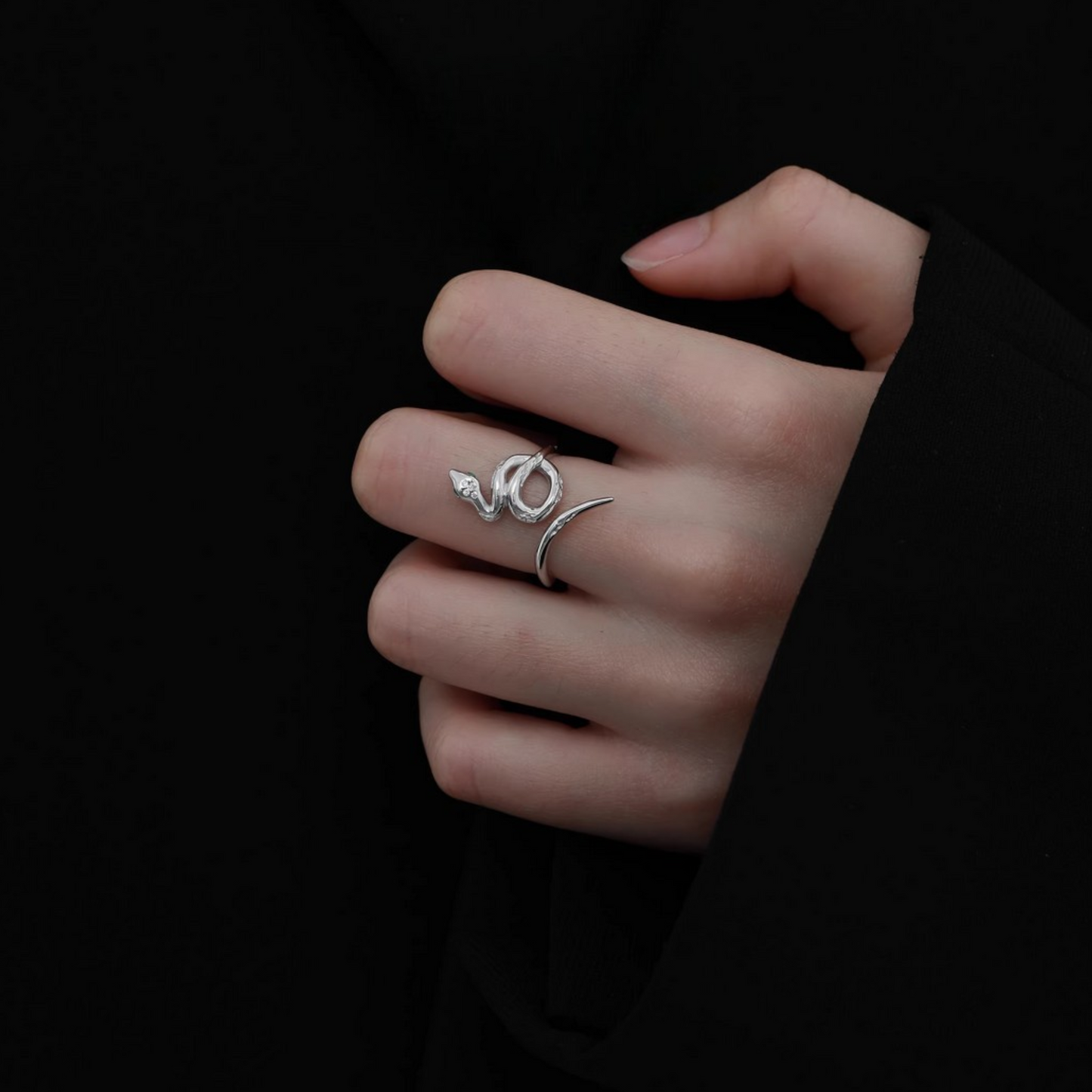 s925 Sterling Silver Snake Stacking Ring