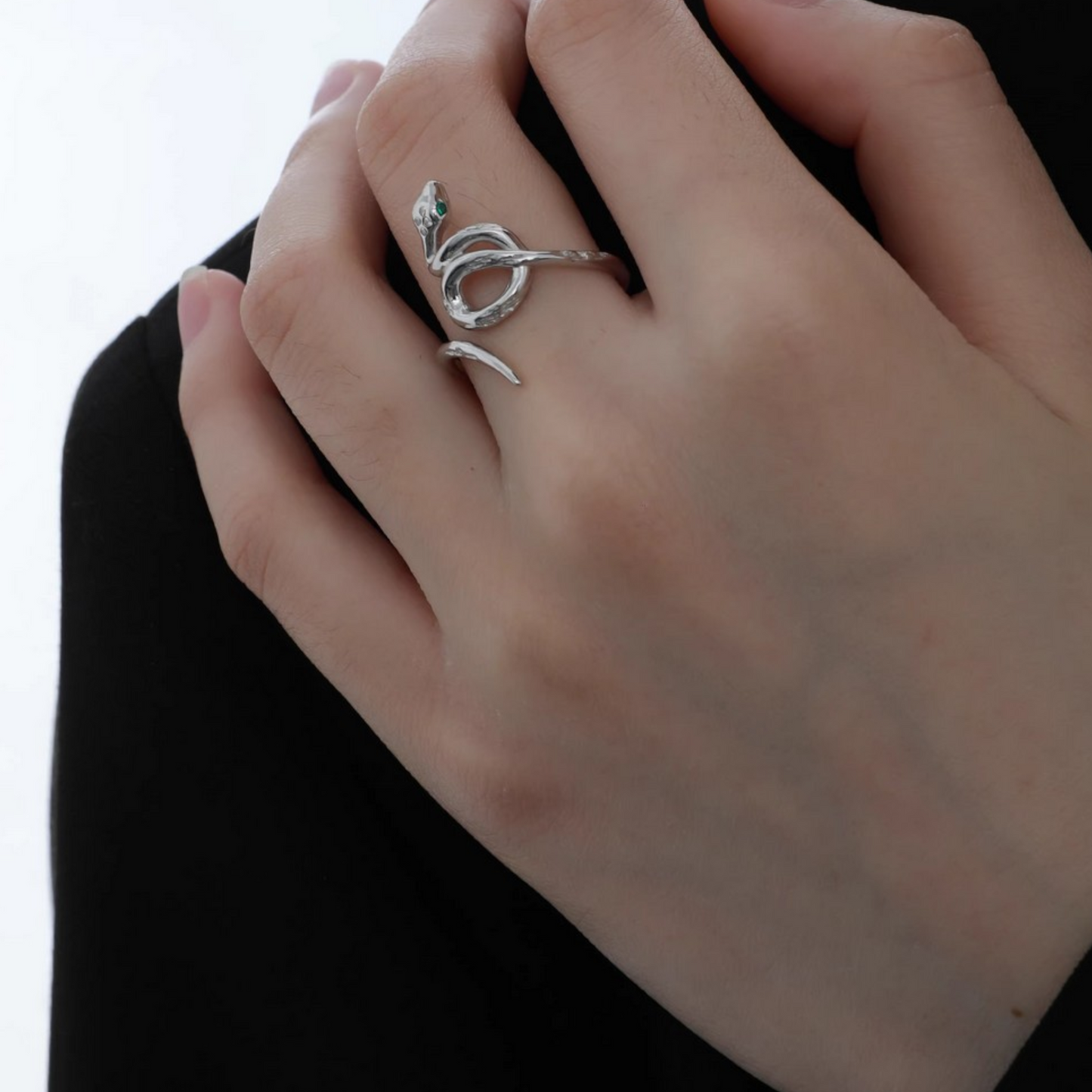 s925 Sterling Silver Snake Stacking Ring