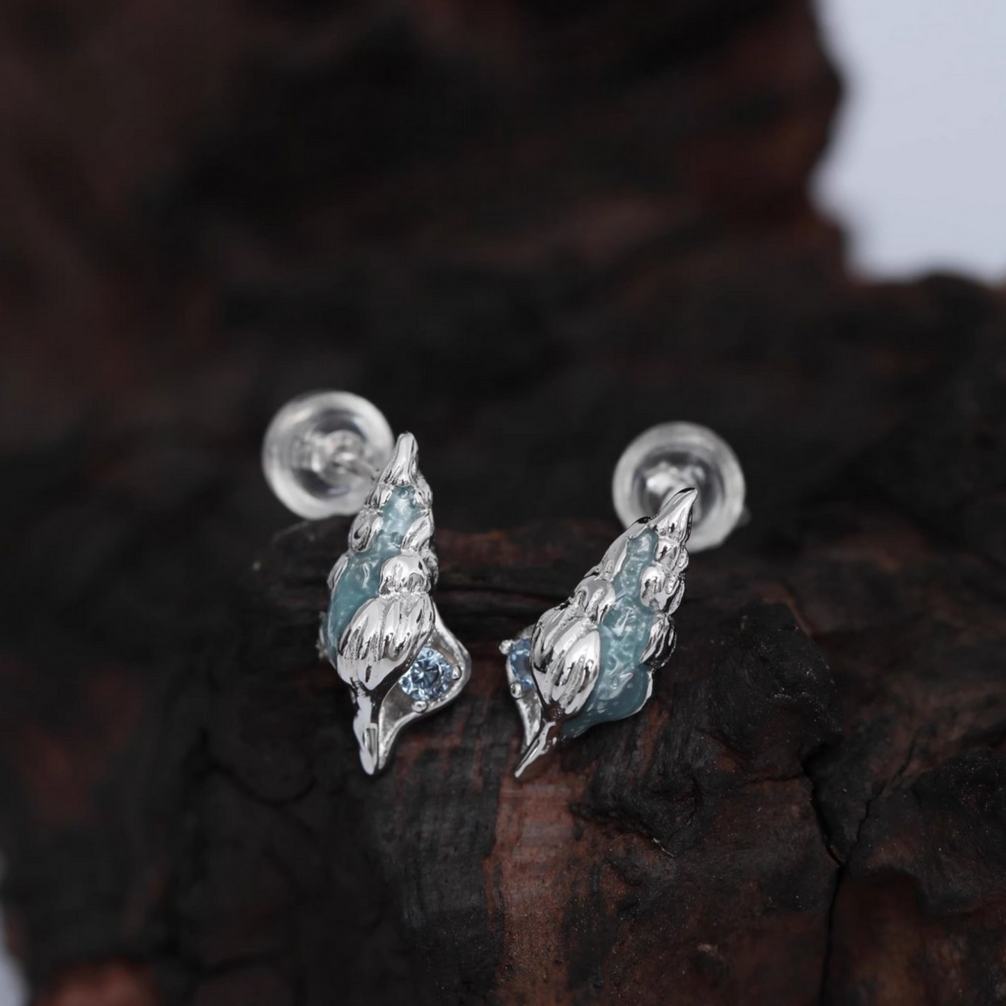 S925 Sterling Silver Ocean Inspired Sea Shell Earrings