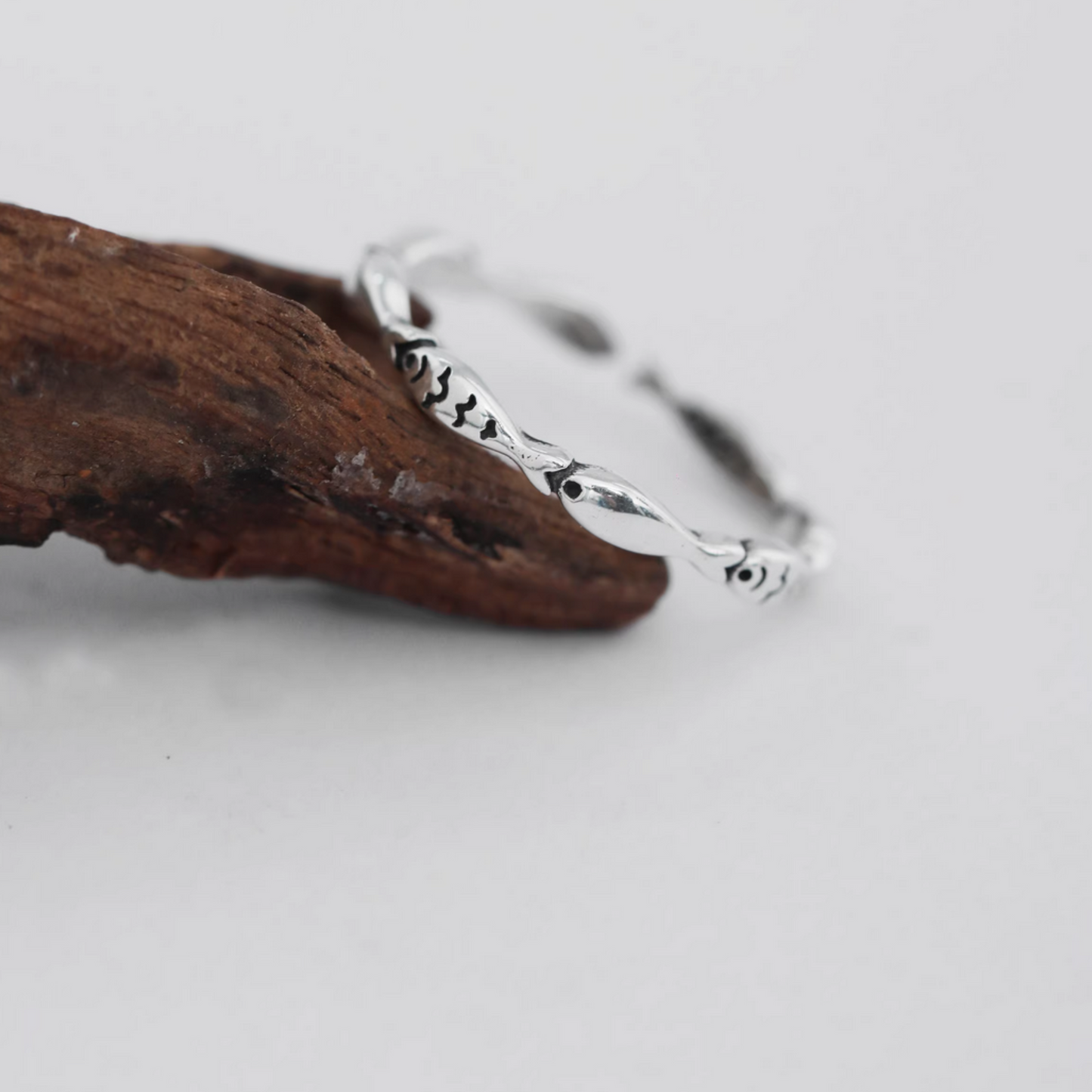 s925 Sterling Silver Lucky Fish Ring